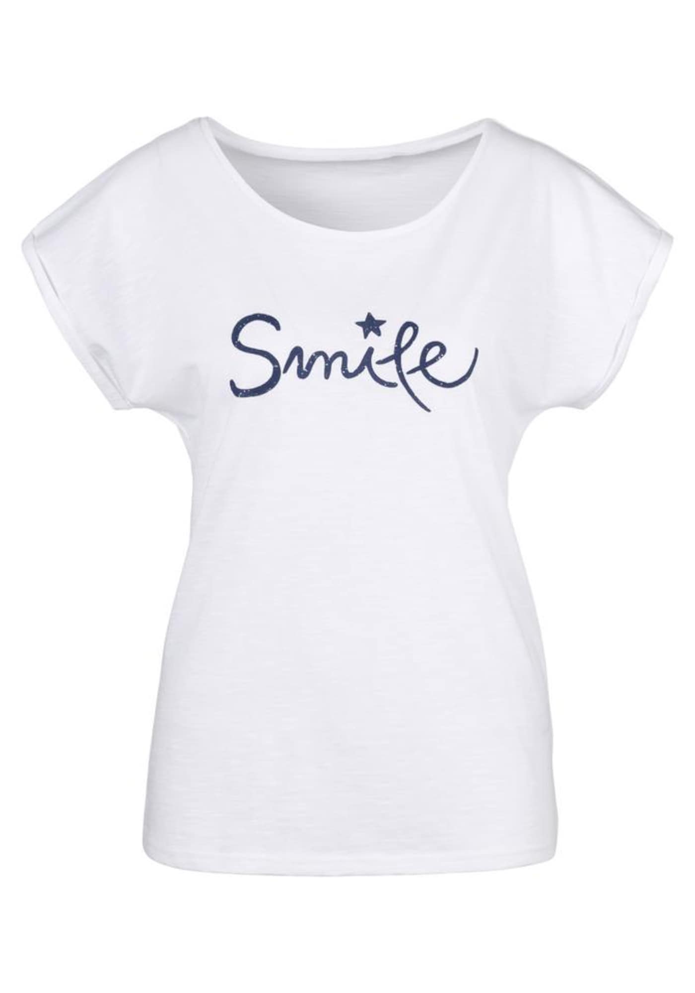 BEACH TIME Tricou  alb