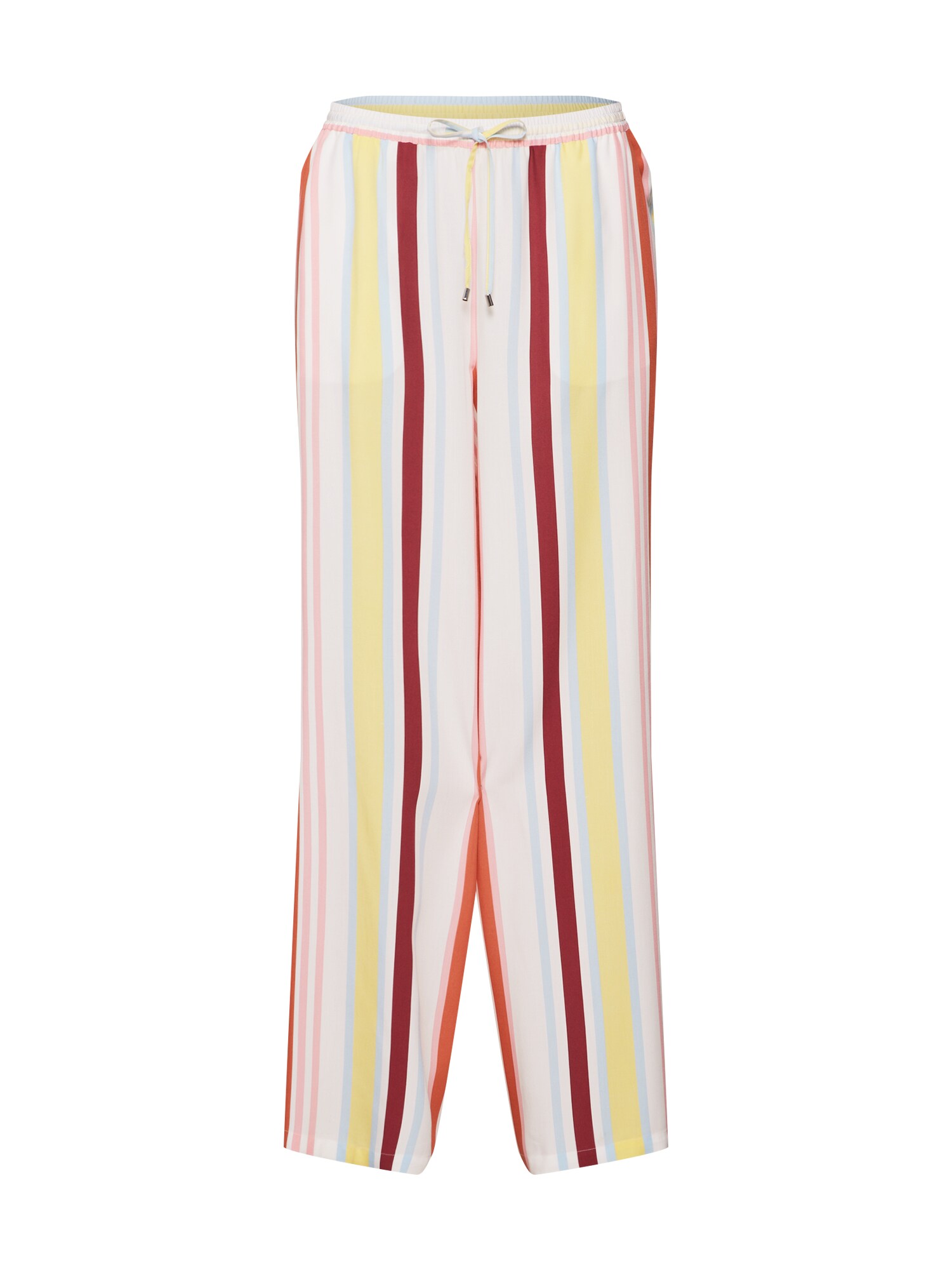 Soliver Red Label Dames Broek Creme Vuurrood soliver red label kopen in de aanbieding