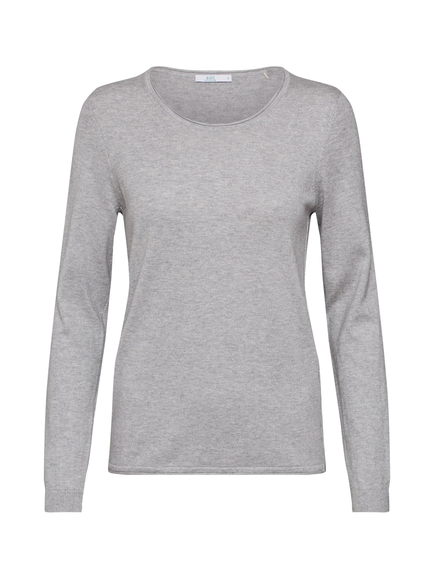 EDC BY ESPRIT Megztinis 'OCS BASIC Rneck'  šviesiai pilka