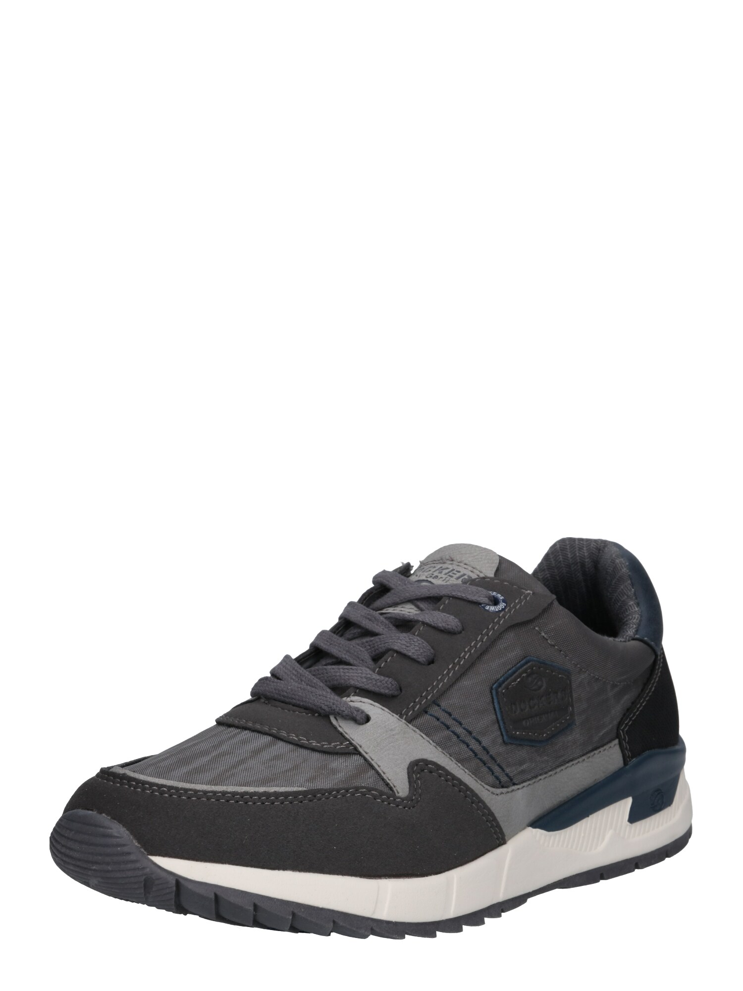 Dockers By Gerli Heren Sneakers Laag Antraciet Lichtgrijs Wit dockers by gerli kopen in de aanbieding