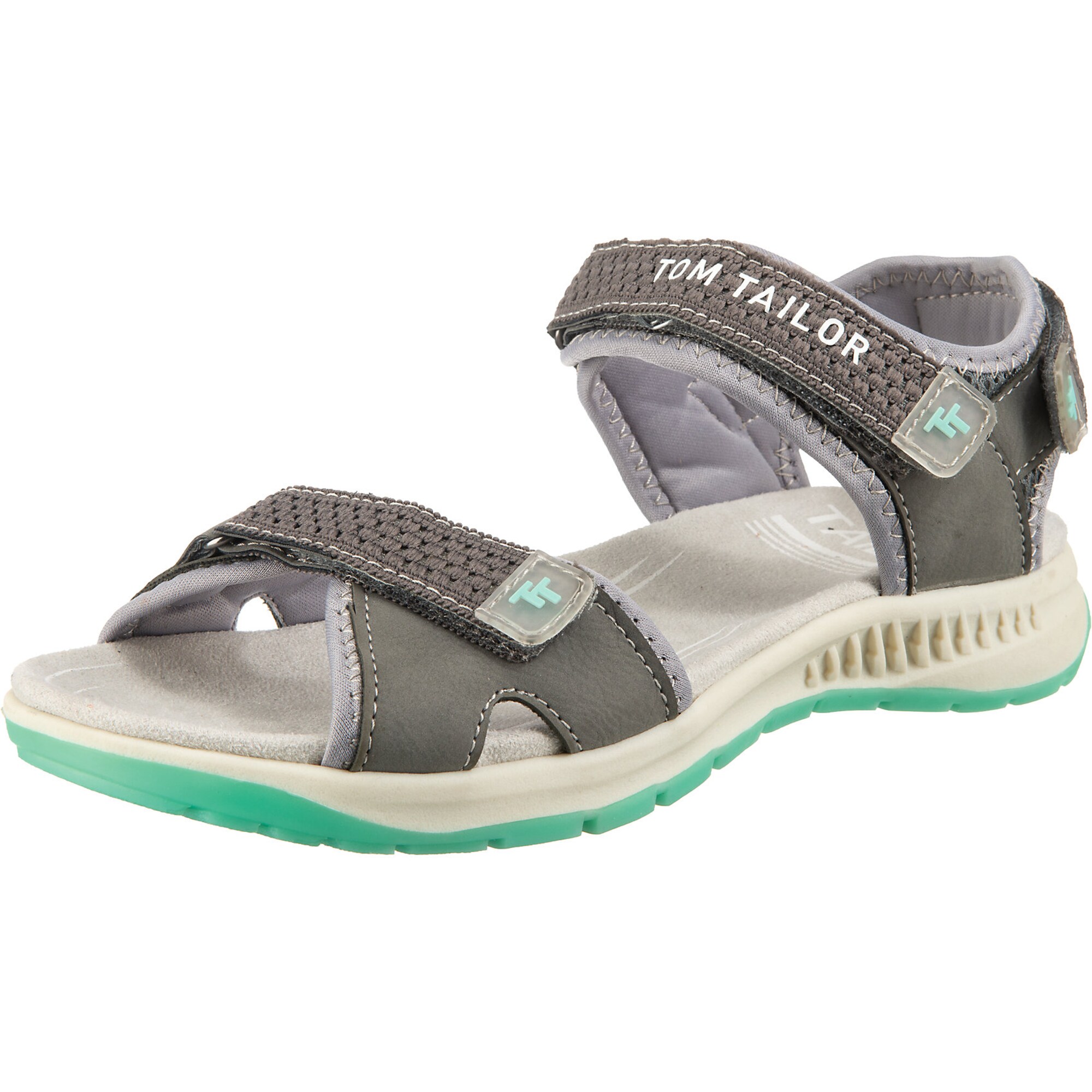 TOM TAILOR Sportinio tipo sandalai  akmens / smėlio / mėtų spalva