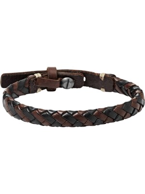 FOSSIL Pulsera  marrón / negro
