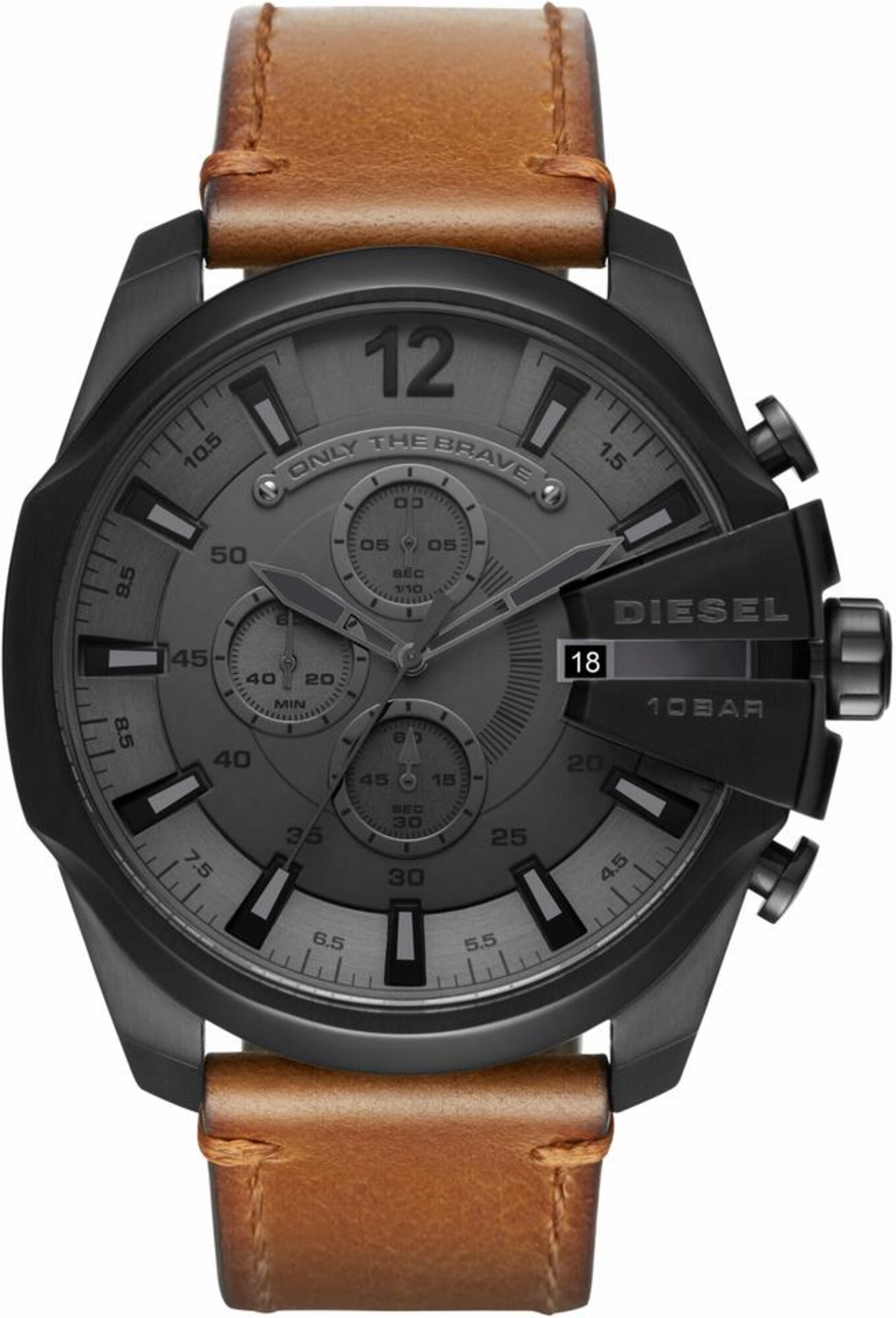 DIESEL Chronograph ''''MEGA CHIEF'''' braun