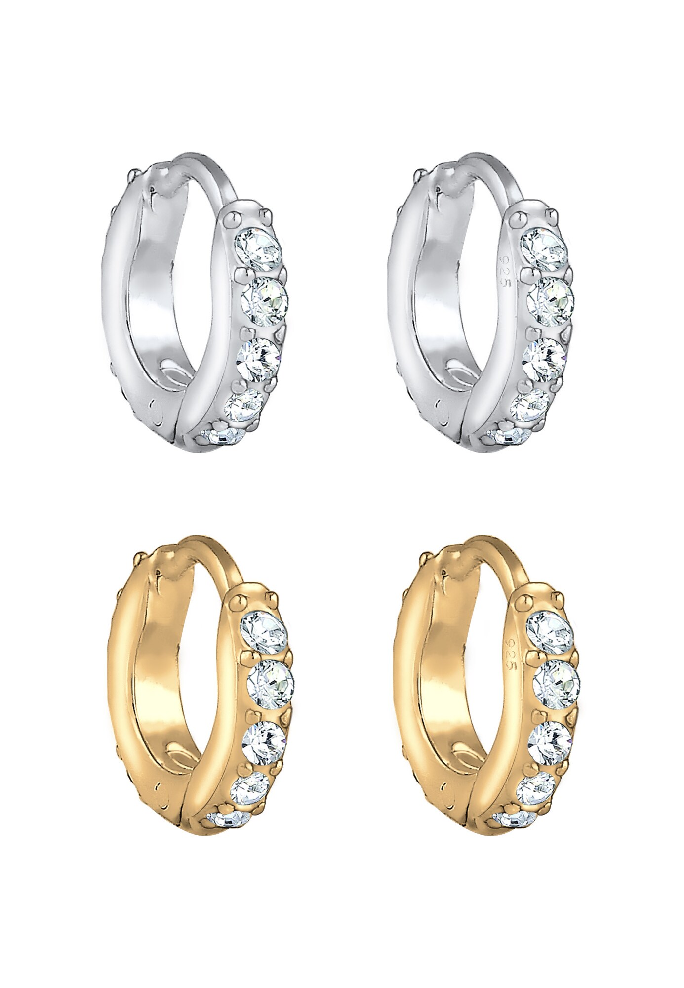 Thumbnail - ELLI Ohrringe Kristall Creolen