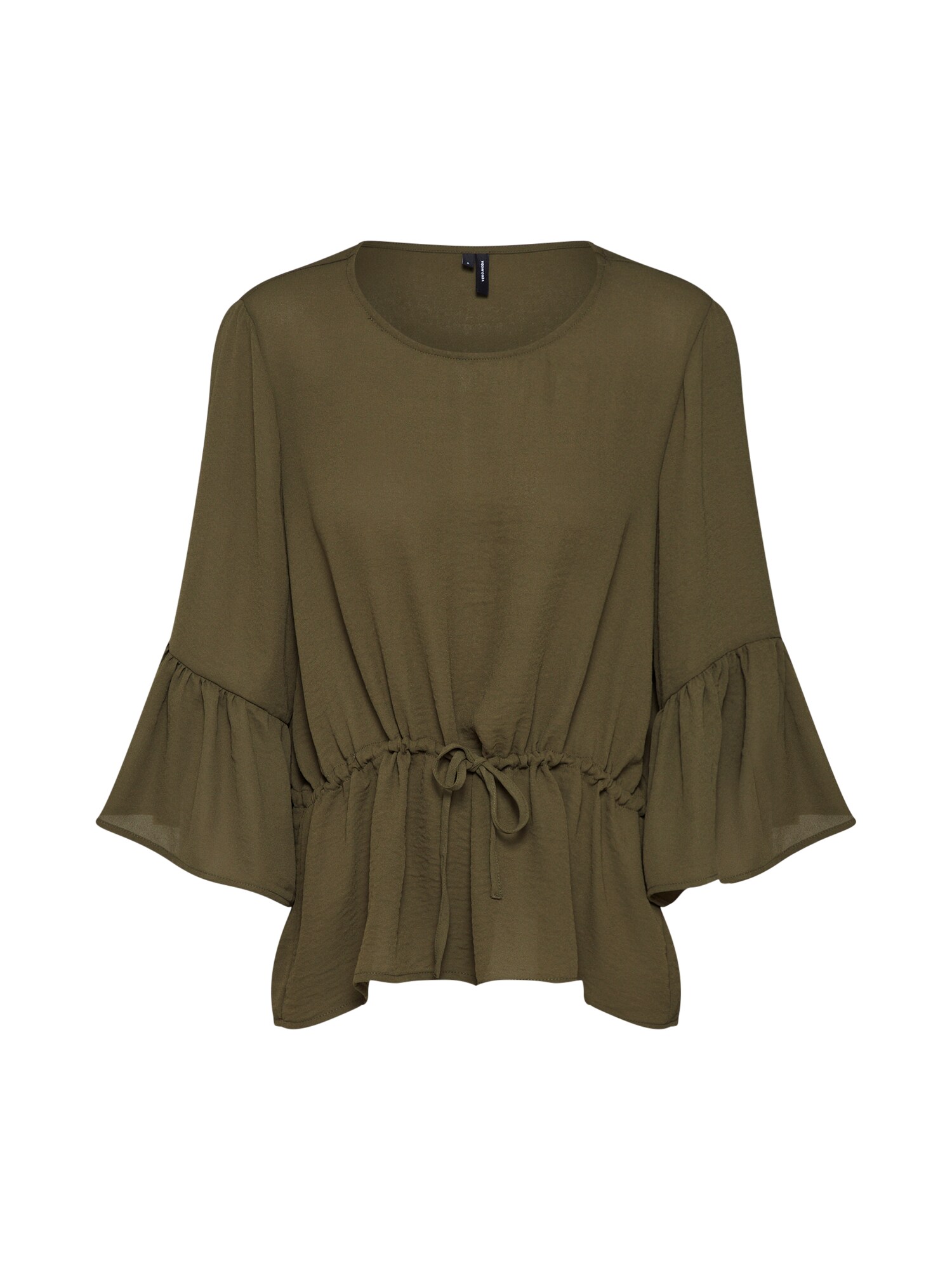 Vero Moda Dames Blouse Zigga Groen vero moda kopen in de aanbieding