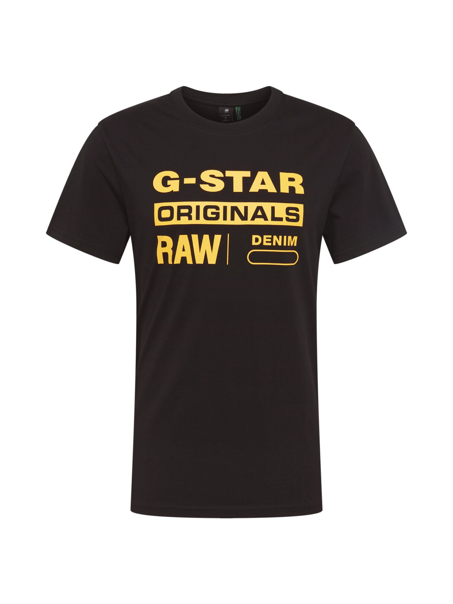 G-Star RAW Marškinėliai 'Graphic 8'  juoda / geltona