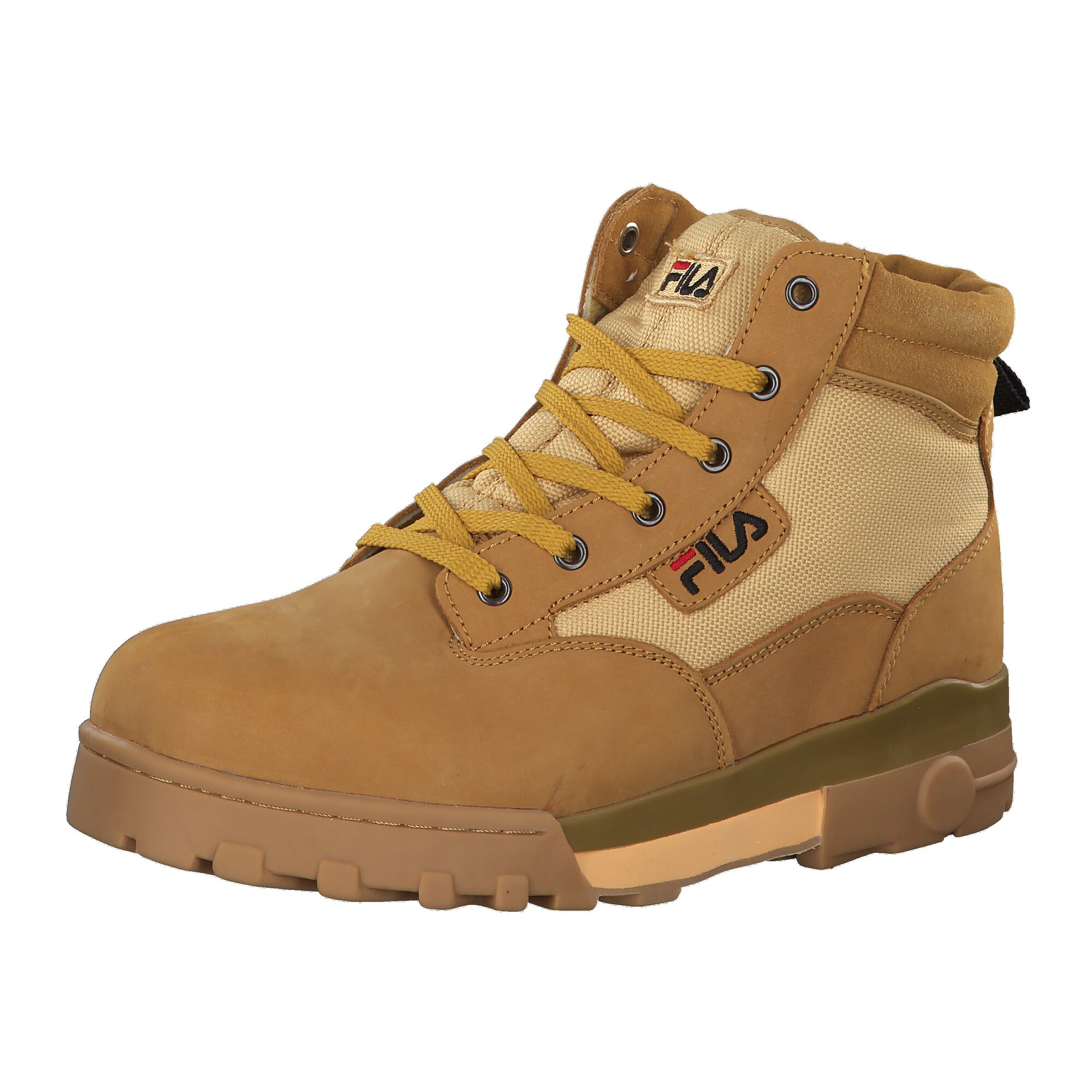 Fila Heren Veterboots Heritage Grunge Mid Bruin fila kopen in de aanbieding