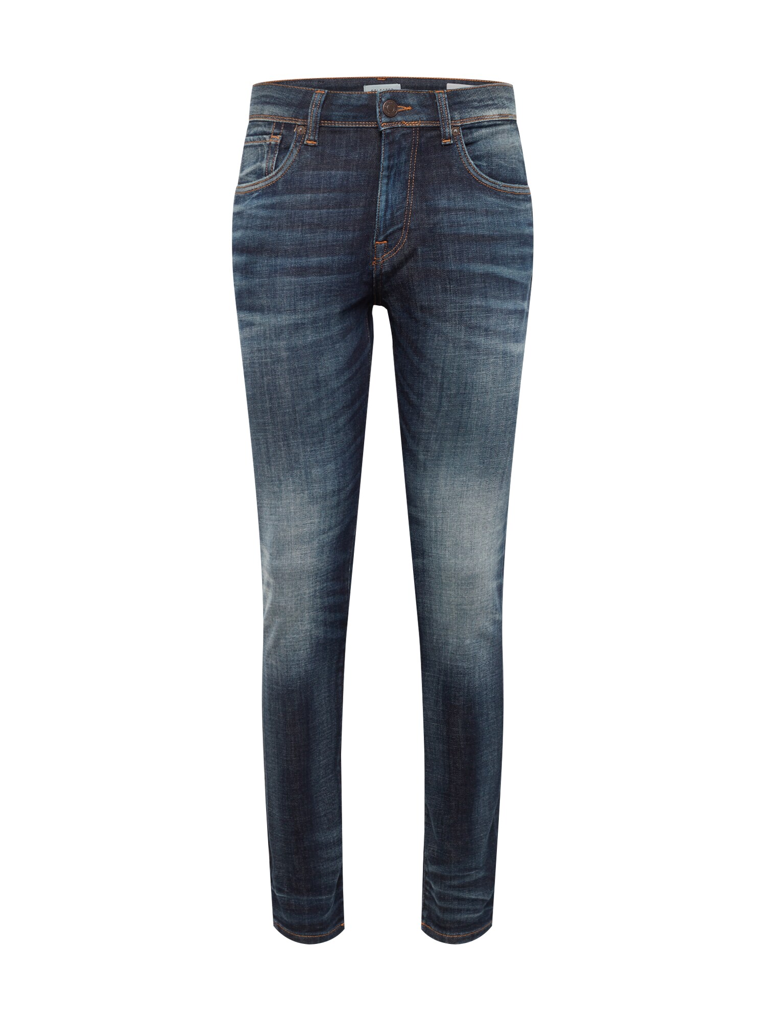 SELECTED HOMME Džinsai 'SLHSLIM-LEON 6164 D. BLUE ST JNS W NOOS'  tamsiai (džinso) mėlyna