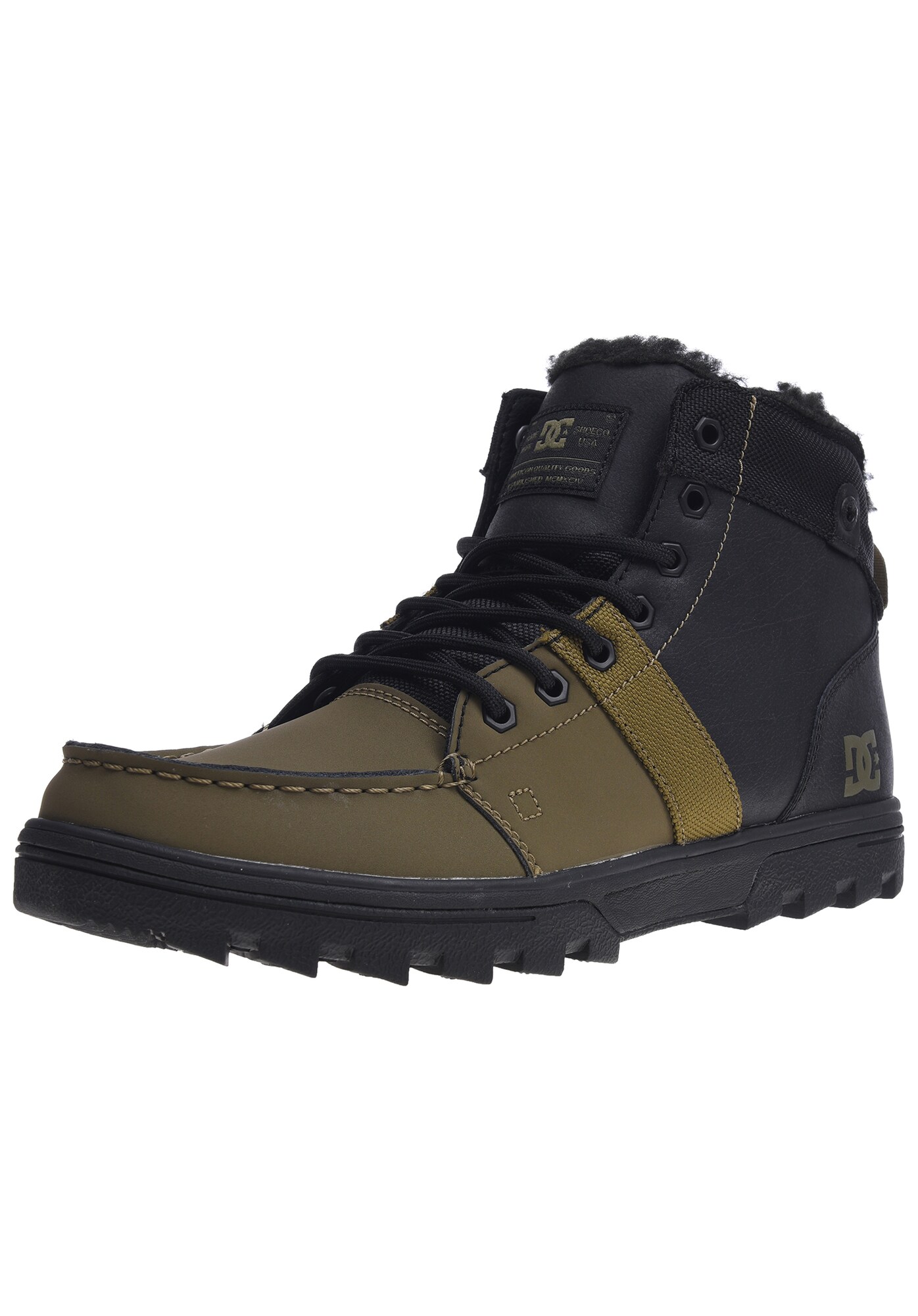 Dc Shoes Heren Boots Woodland Bruin Kaki Zwart dc shoes kopen in de aanbieding