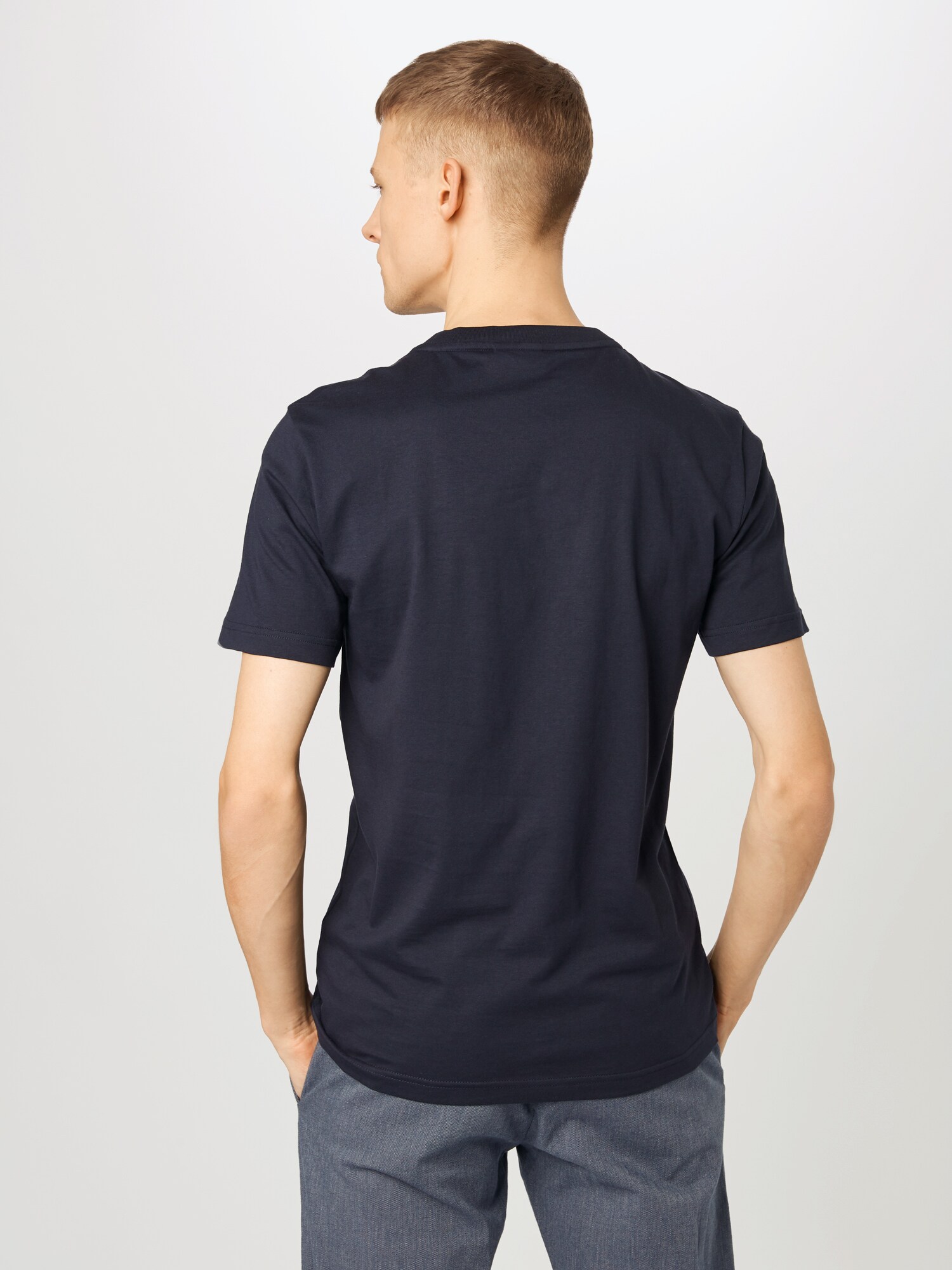 Calvin Klein Tričko námornícka modrá / biela (obrázok 3)