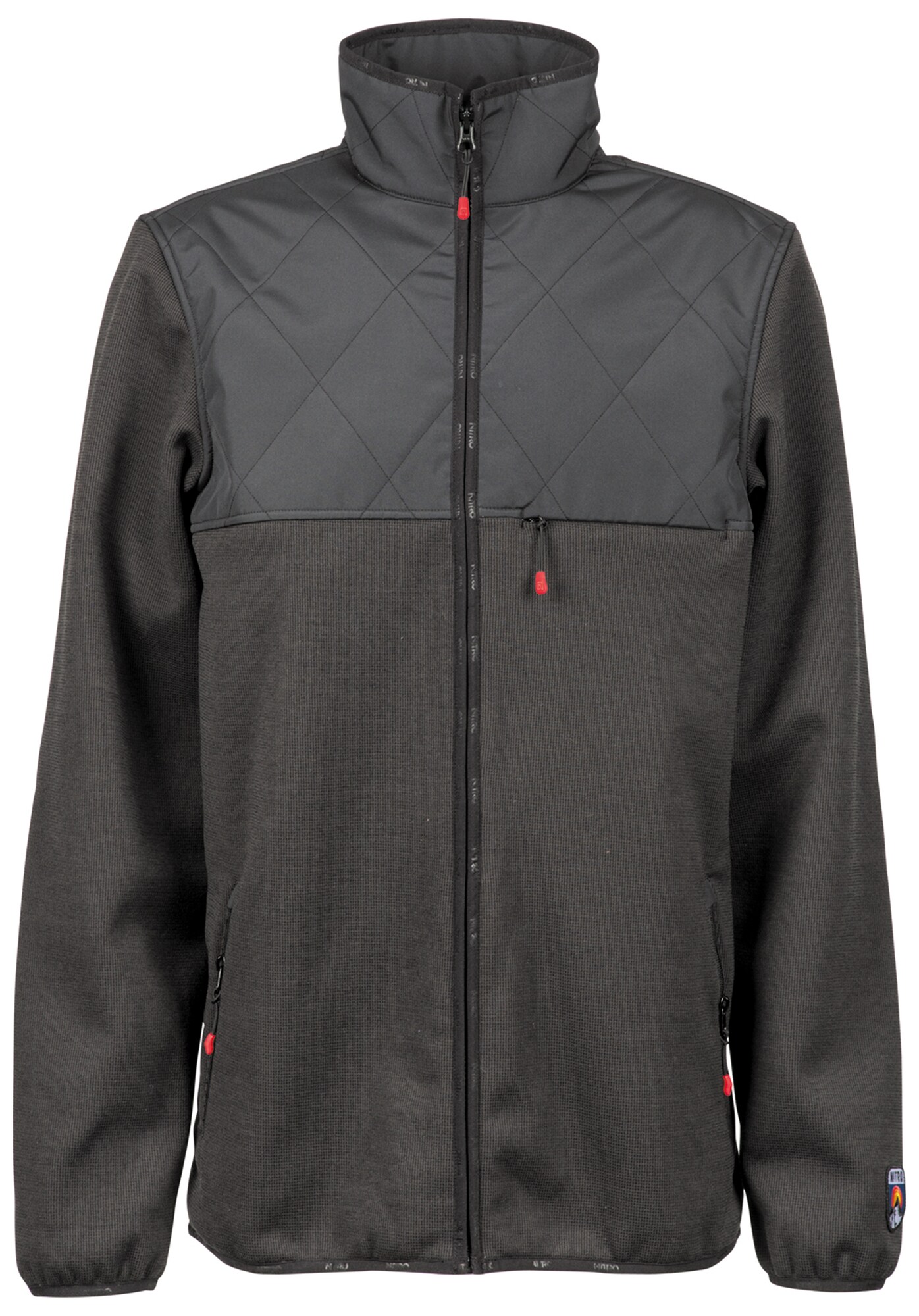 Nitro Heren Funktionele Fleece Jas Elbrus Zwart nitro kopen in de aanbieding
