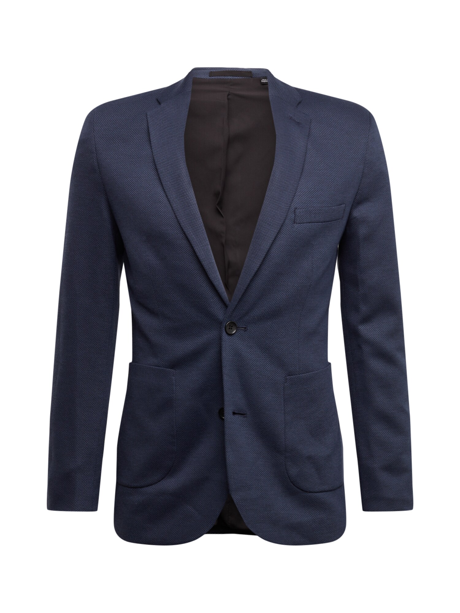 BURTON MENSWEAR LONDON Dalykinio stiliaus švarkas 'NAVY PIQUE BLAZER'  tamsiai mėlyna