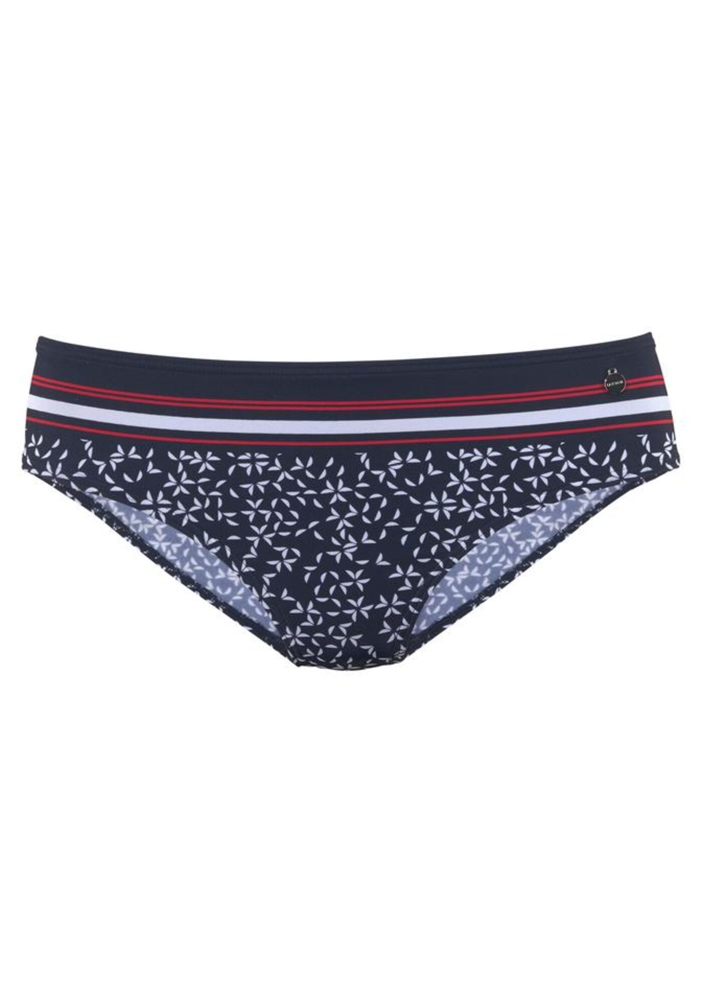LASCANA Bikini nadrágok 'Minimal'  tengerészkék / piros / fehér akciós termékkép 1