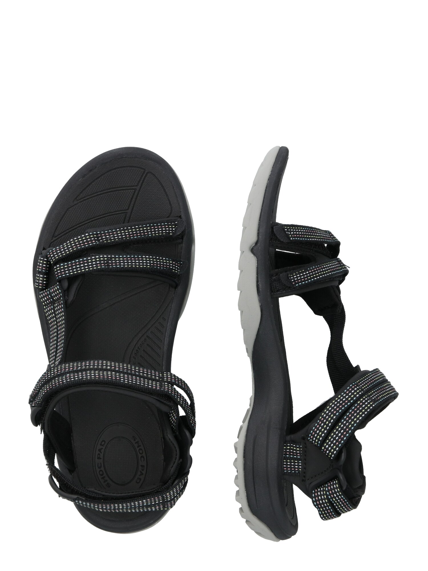 TEVA Sandalias de trekking 'Terra'  azul claro / antracita / verde claro / rosa claro – imagen 2