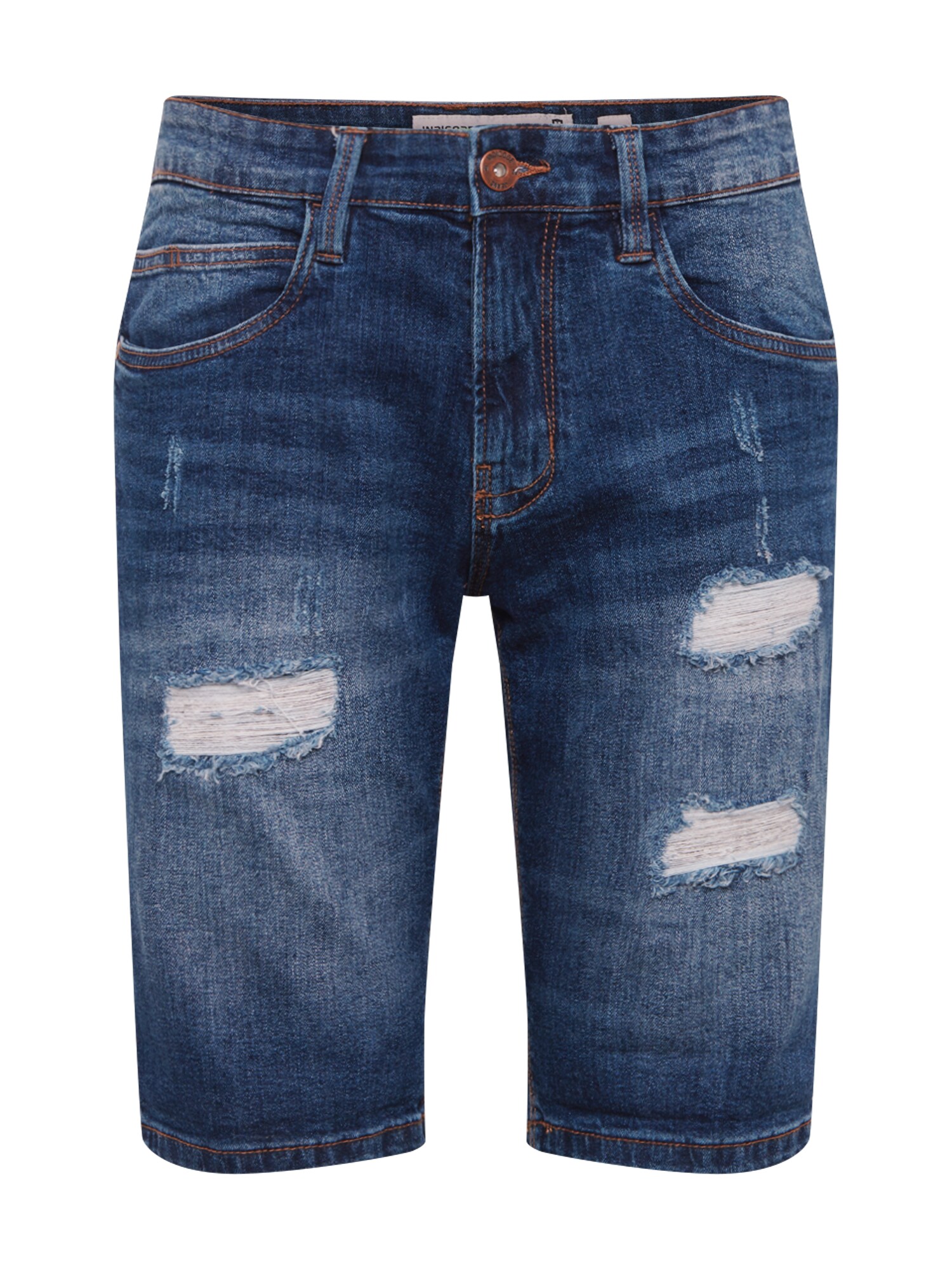 INDICODE JEANS Džínsy 'Kaden Holes'  modrá denim