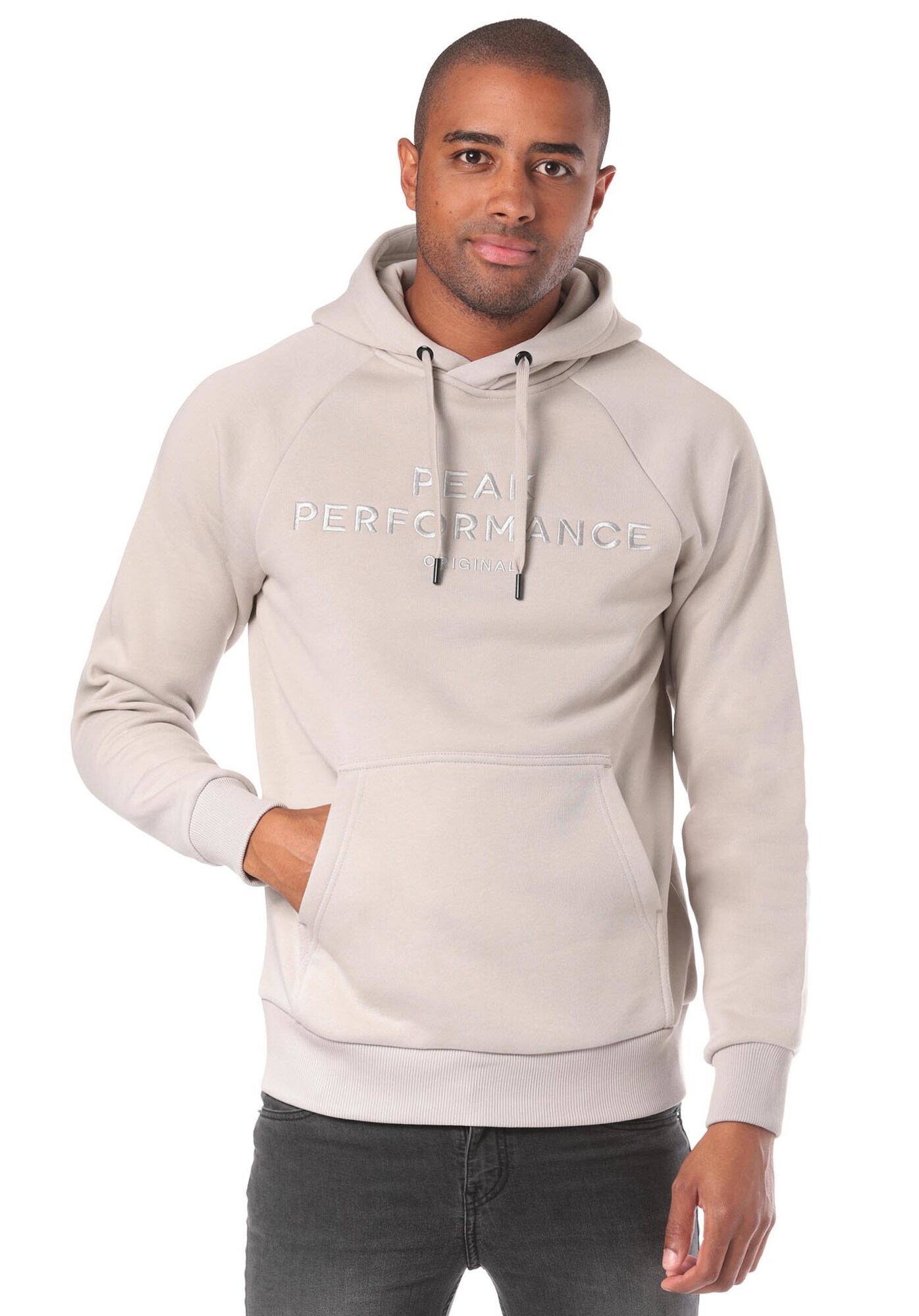 Peak Performance Heren Sweatshirt Parelwit peak performance kopen in de aanbieding