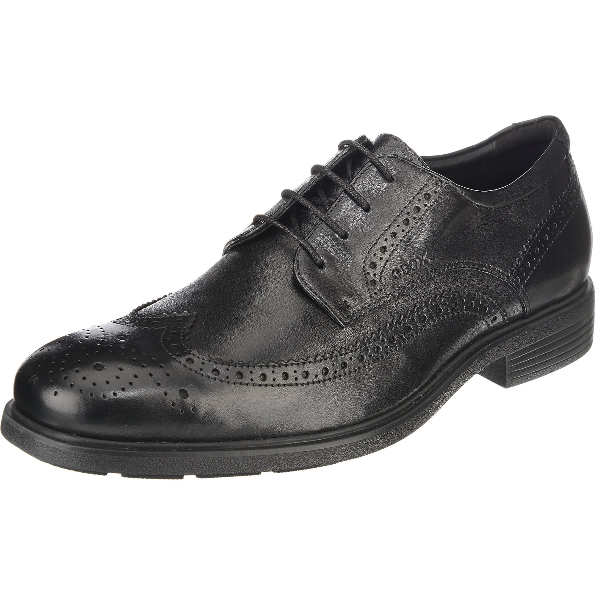 GEOX Pantofi cu șireturi Dublin  negru