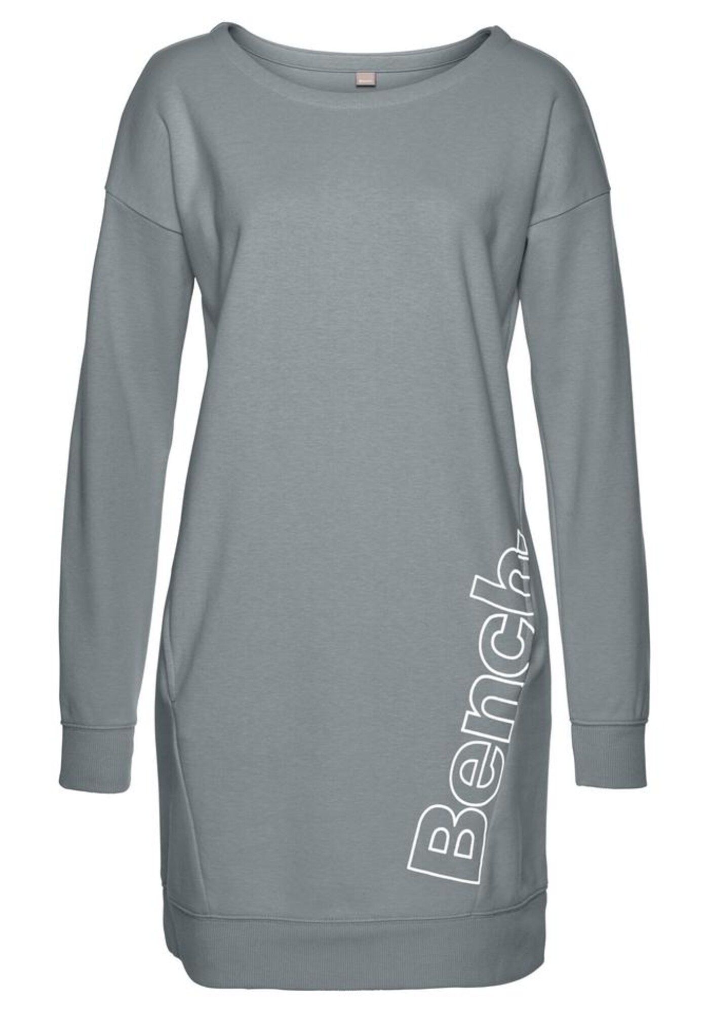 BENCH Rochie  gri piatră / alb