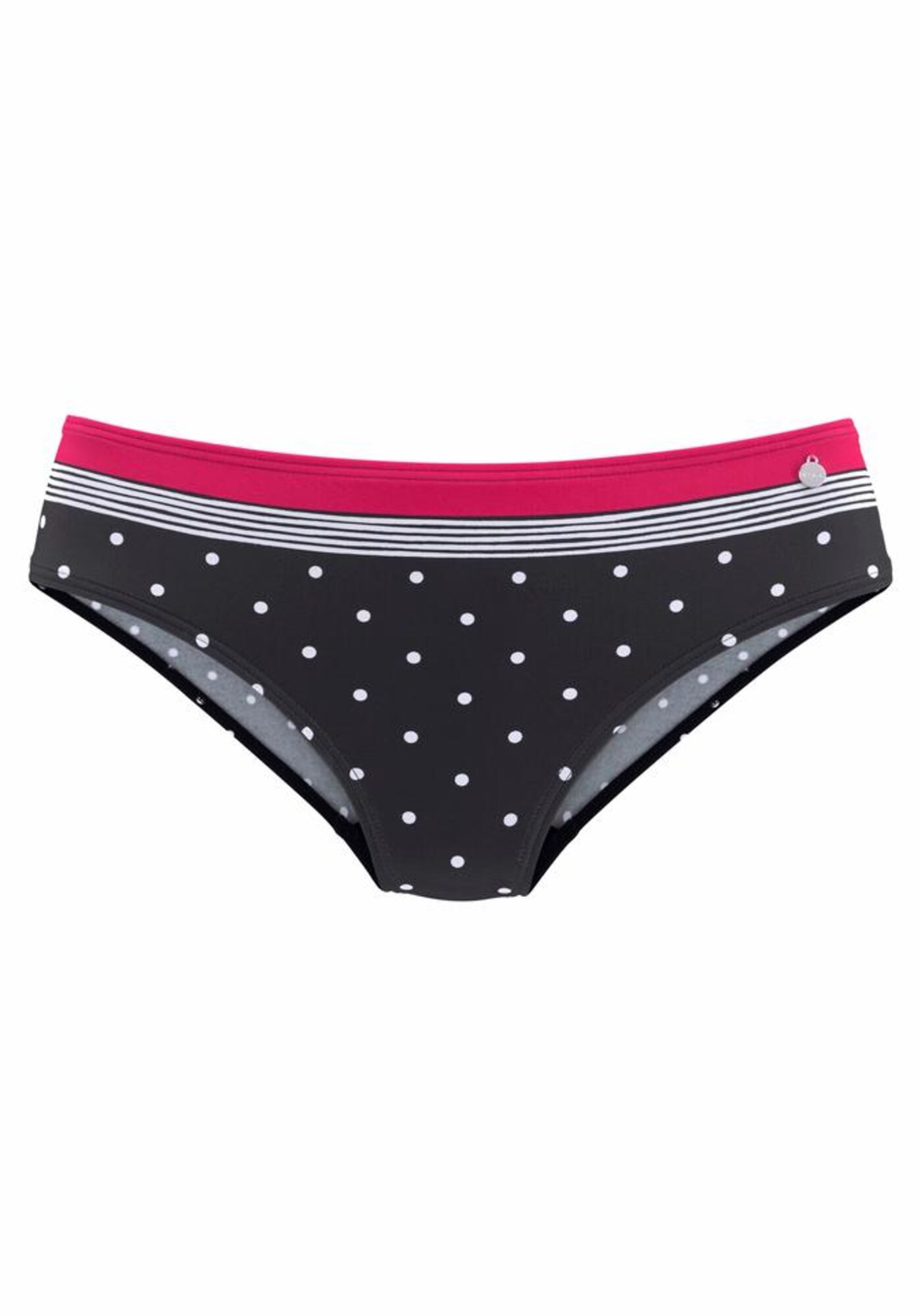 LASCANA Bikinové nohavičky  eozín / čierna / biela
