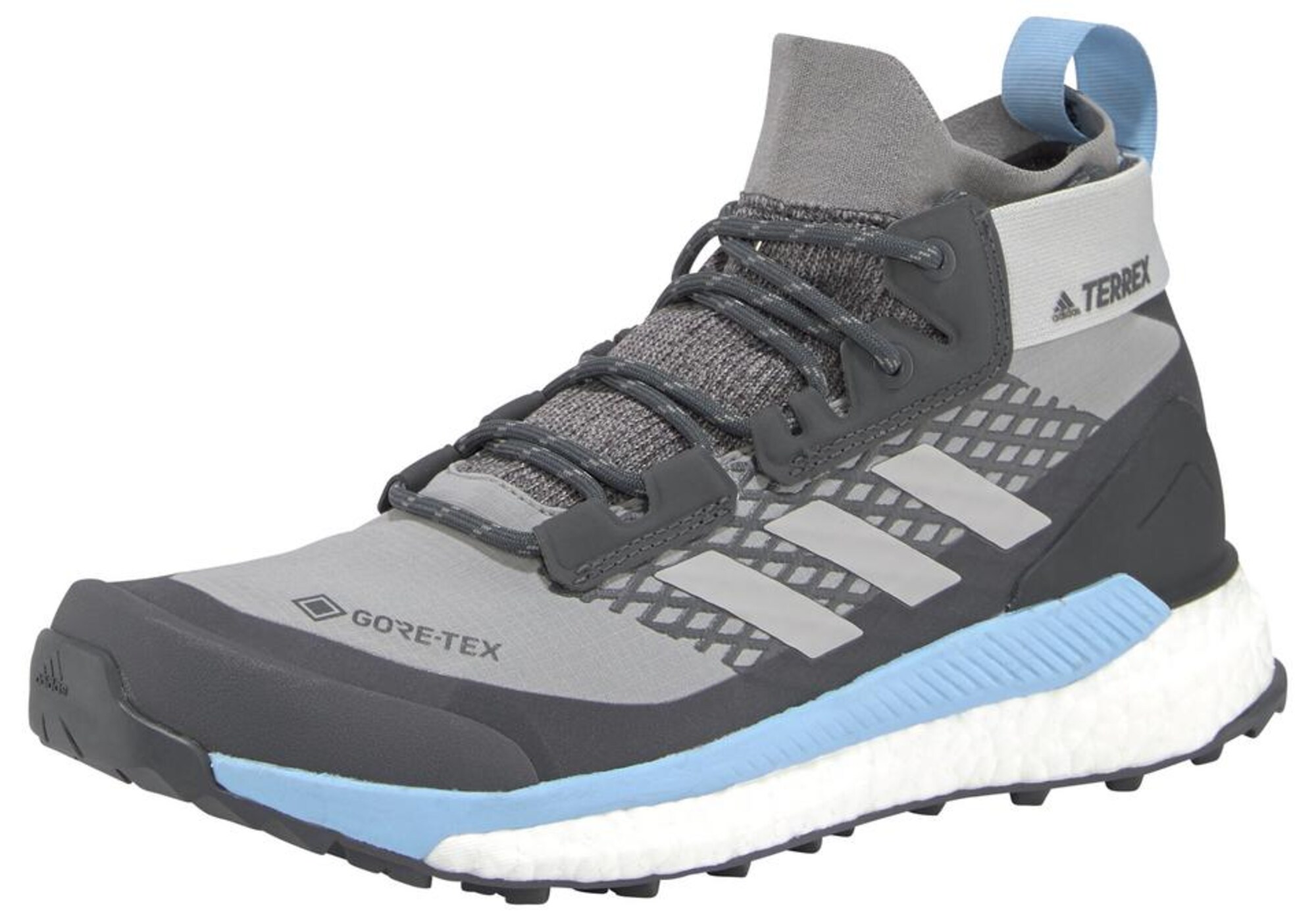 ADIDAS PERFORMANCE Auliniai batai  šviesiai pilka / tamsiai pilka / šviesiai mėlyna