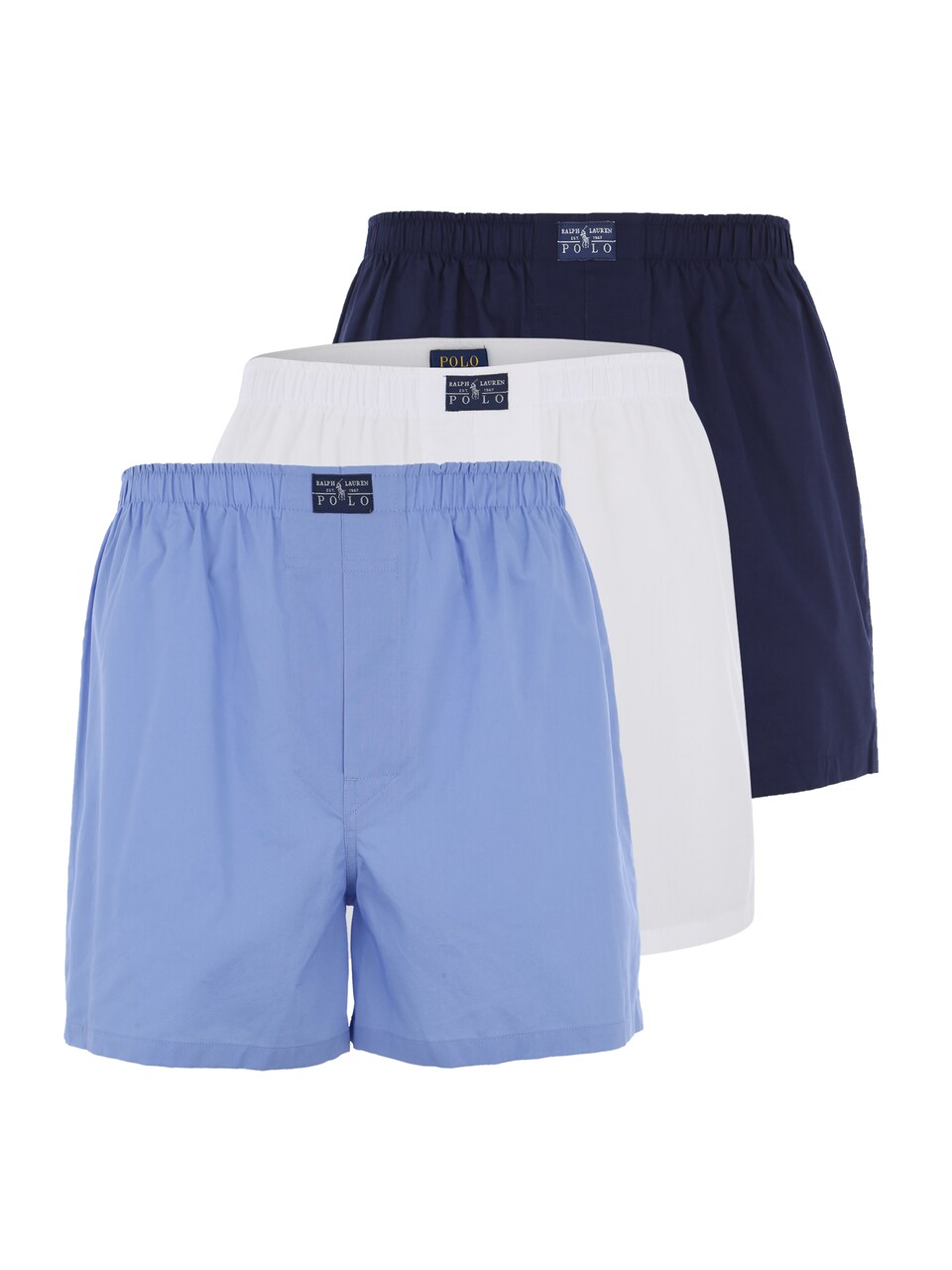 Boxershorts 'Open' marinblå / ljusblå