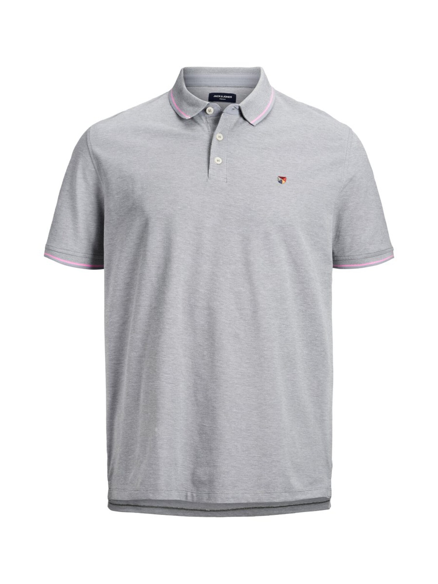 Jack And Jones Heren Shirt Grijs Pink jack and jones kopen in de aanbieding