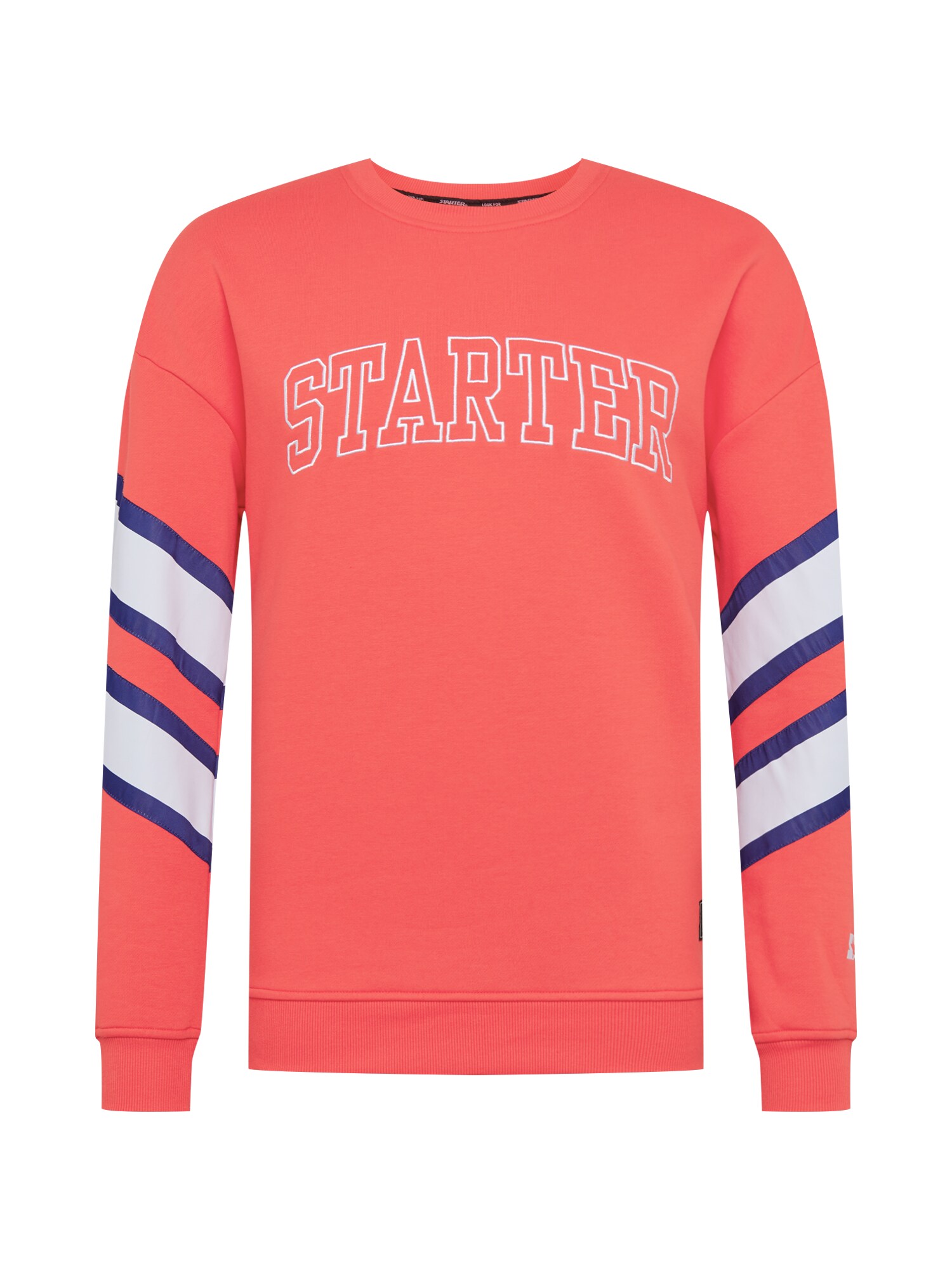 Starter Black Label Megztinis be užsegimo 'Starter Team'  balta / mėlyna / lašišų spalva