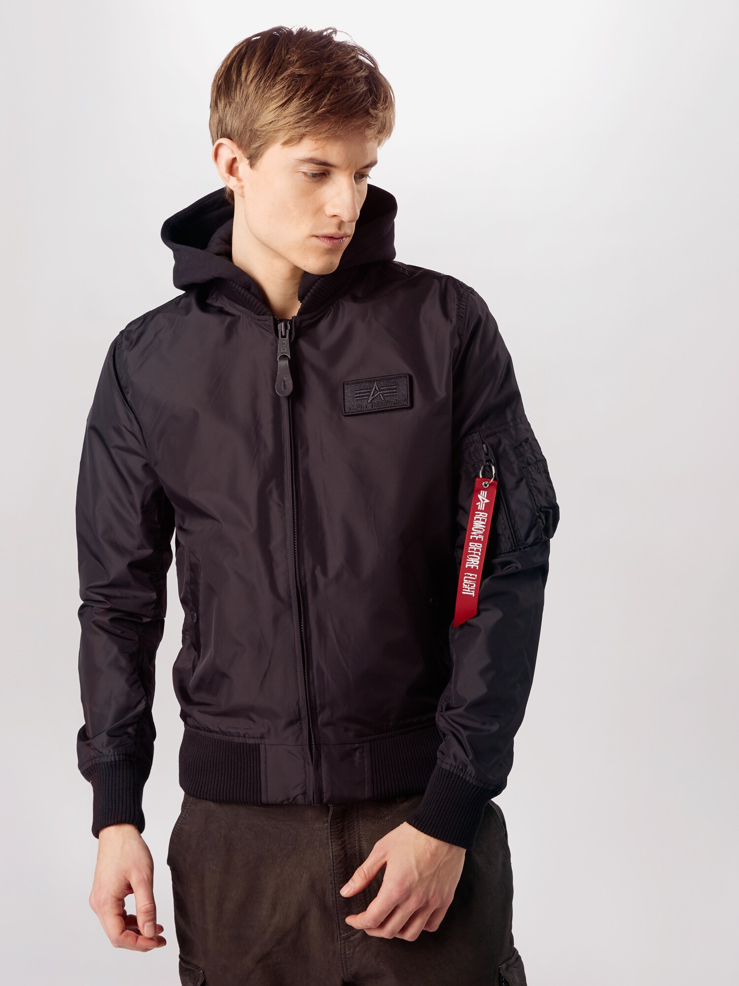 ALPHA INDUSTRIES Átmeneti dzseki  fekete termék 2. képe