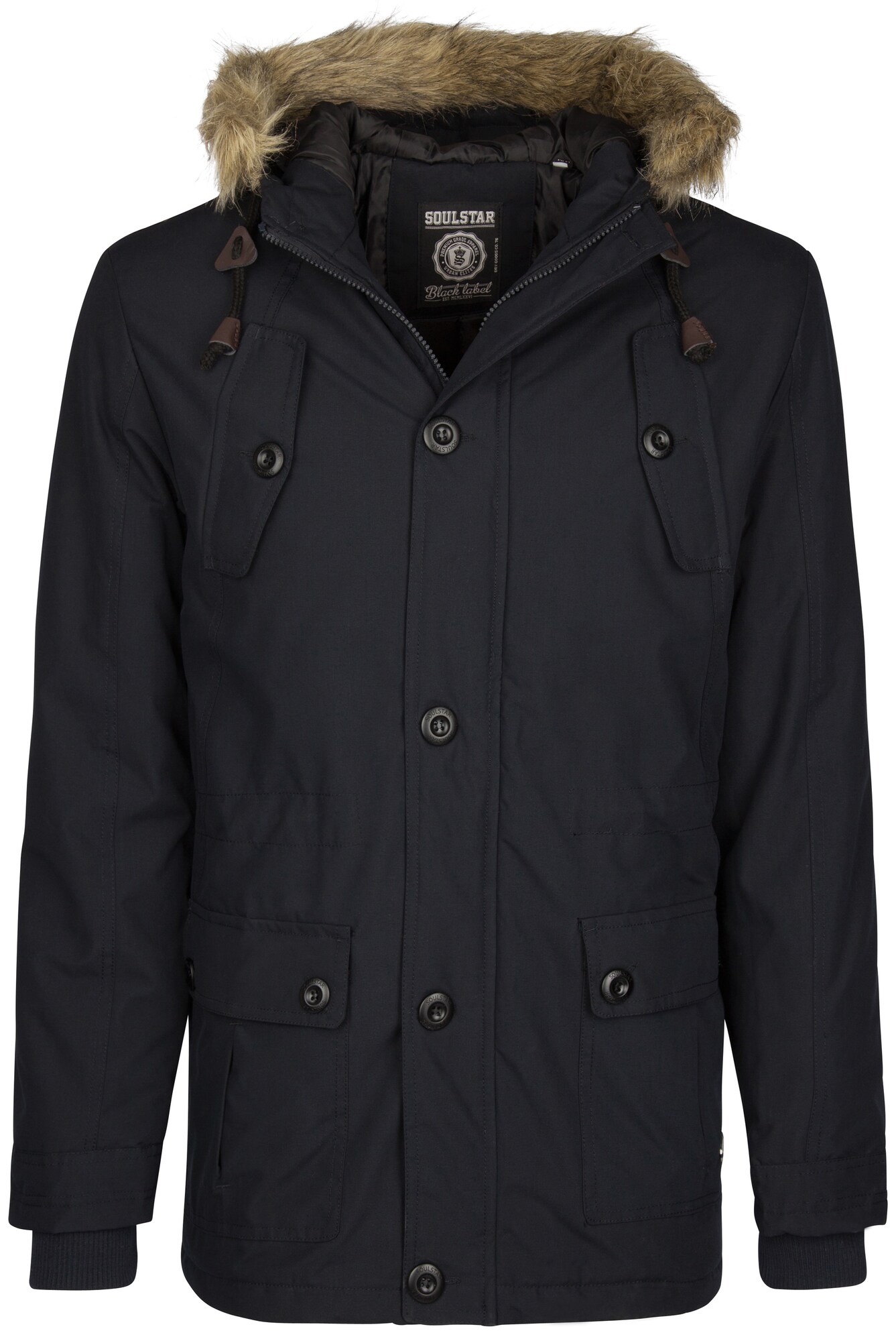 Soulstar Heren Winterparka Ultramarine Blauw soulstar kopen in de aanbieding