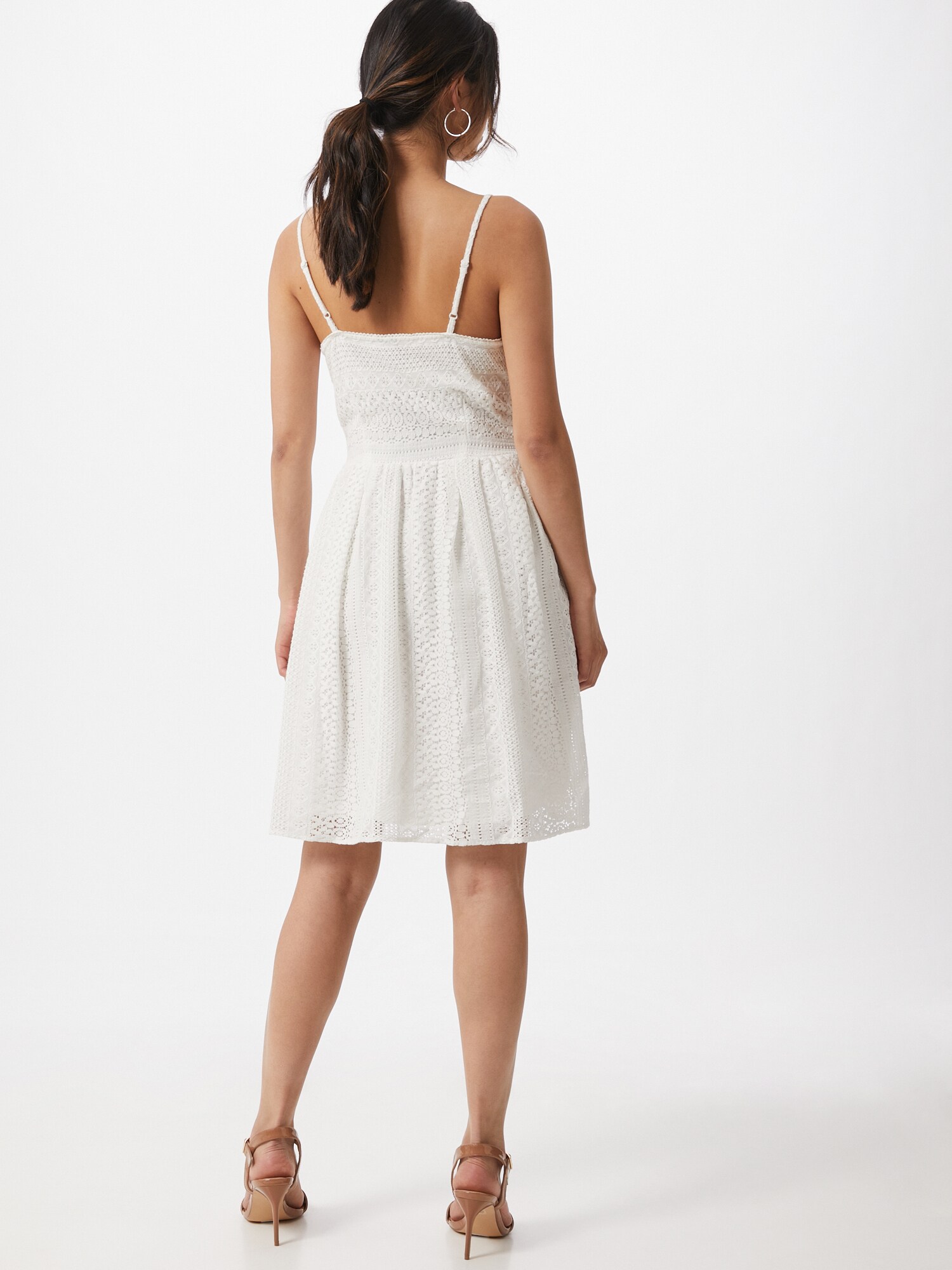 VERO MODA Šaty 'Honey' šedobiela (obrázok 3)