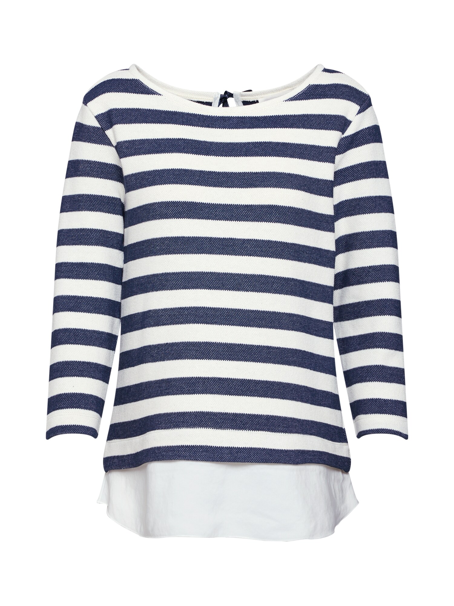 Cartoon Dames Shirt Creme Blauw cartoon kopen in de aanbieding