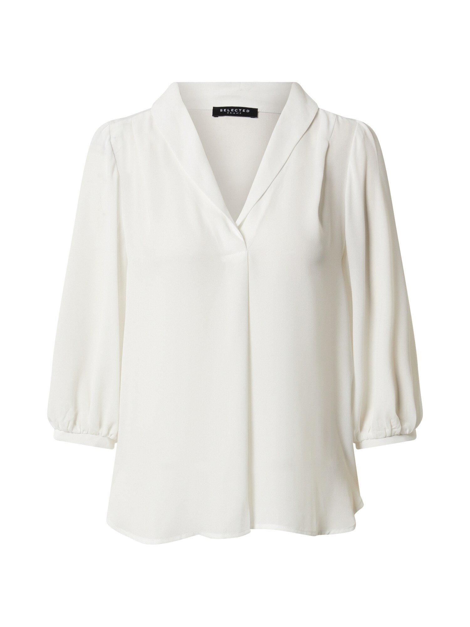 SELECTED FEMME Palaidinė 'SLFDYLANA 3/4 TOP CAMP EX'  smėlio / smėlio