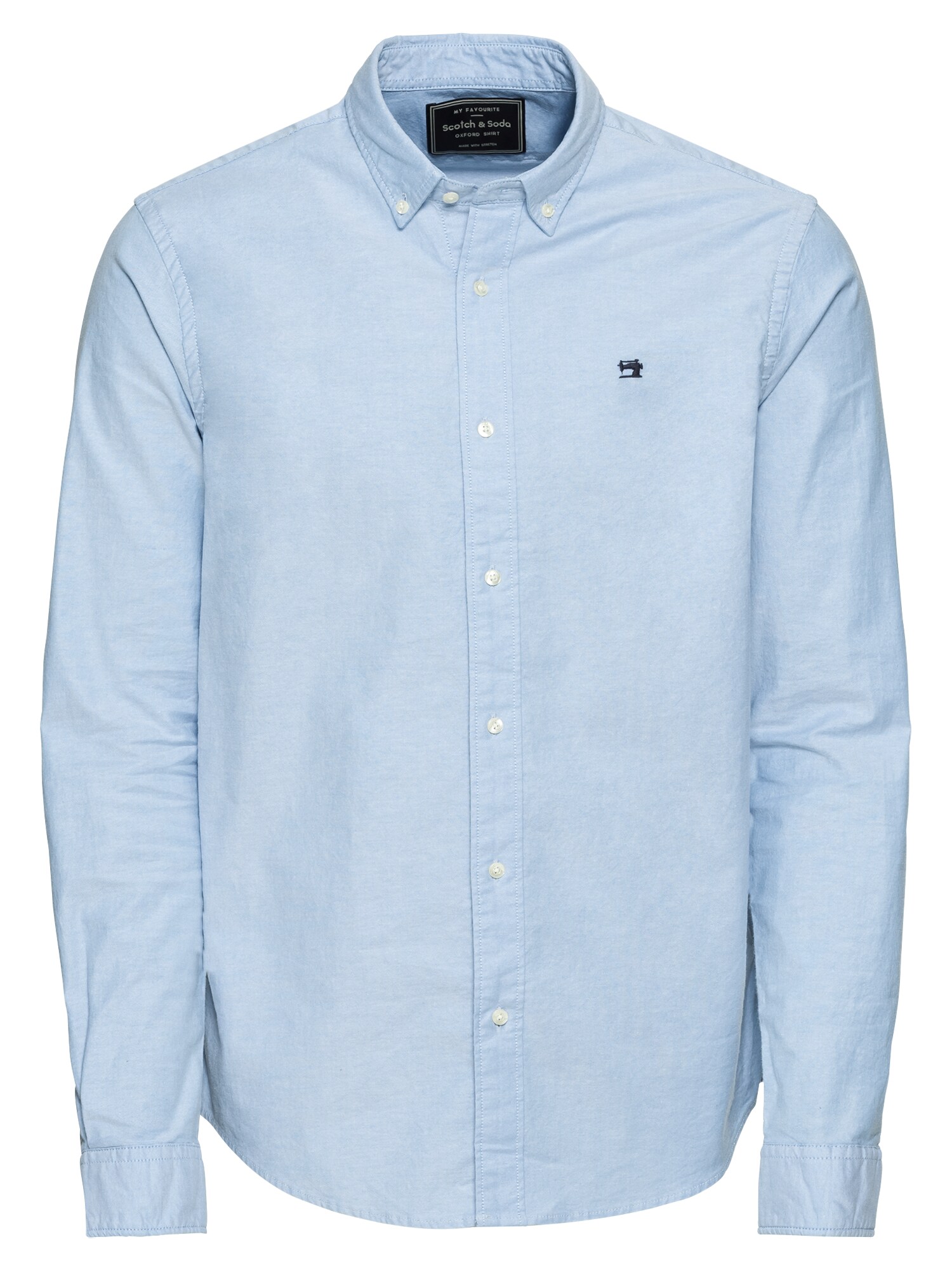 SCOTCH & SODA Dalykiniai marškiniai 'NOS Shirt with contrast details'  šviesiai mėlyna