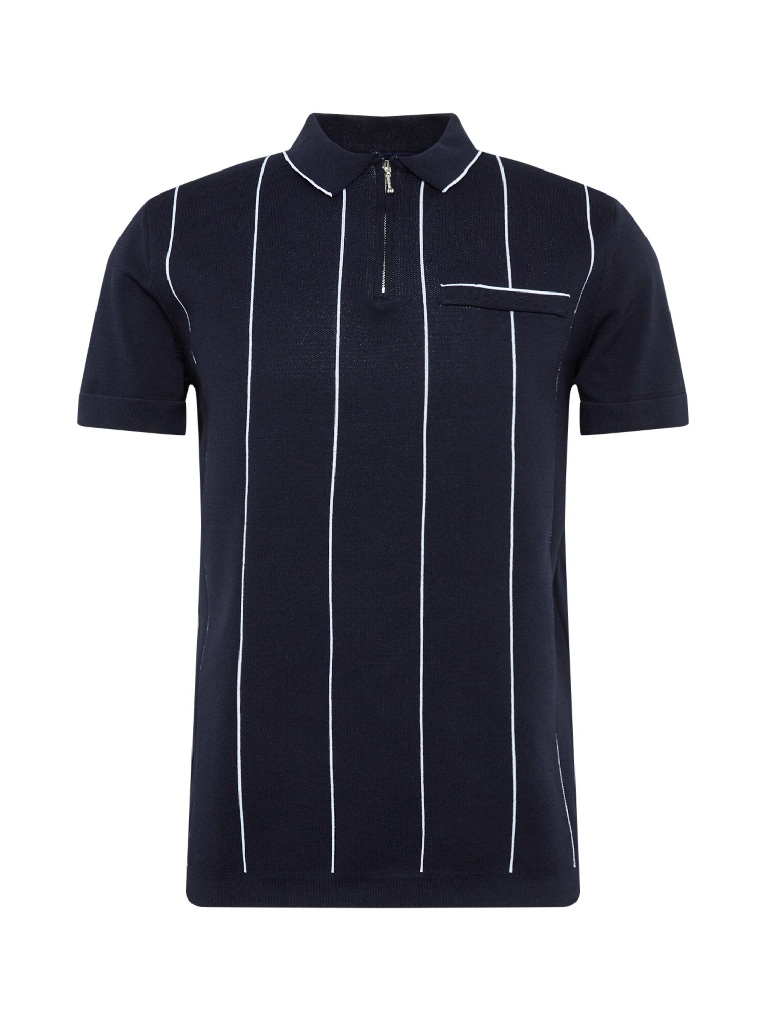 River Island Marškinėliai  tamsiai mėlyna / balta