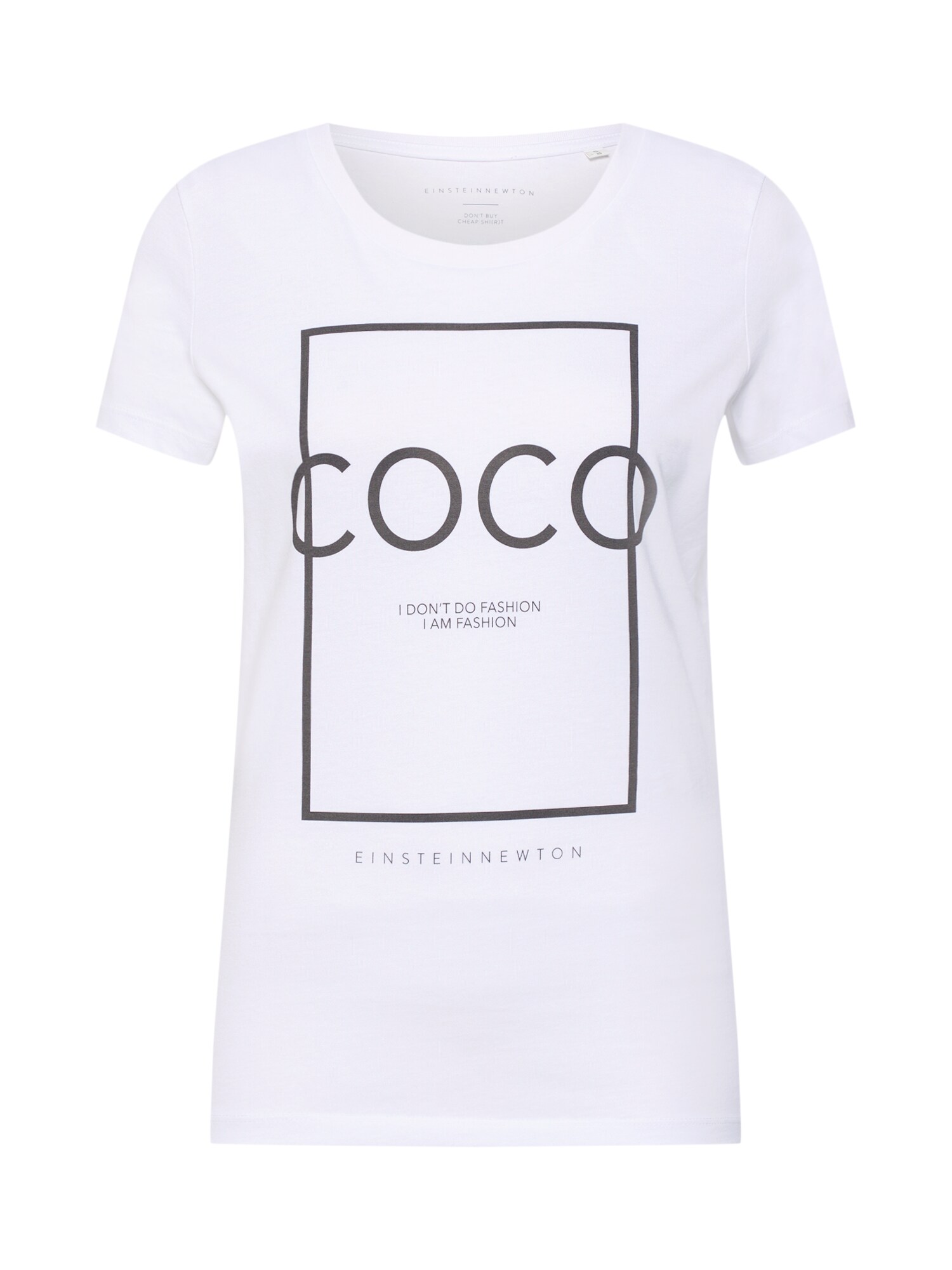 EINSTEIN & NEWTON Tricou 'Fashion'  negru / alb