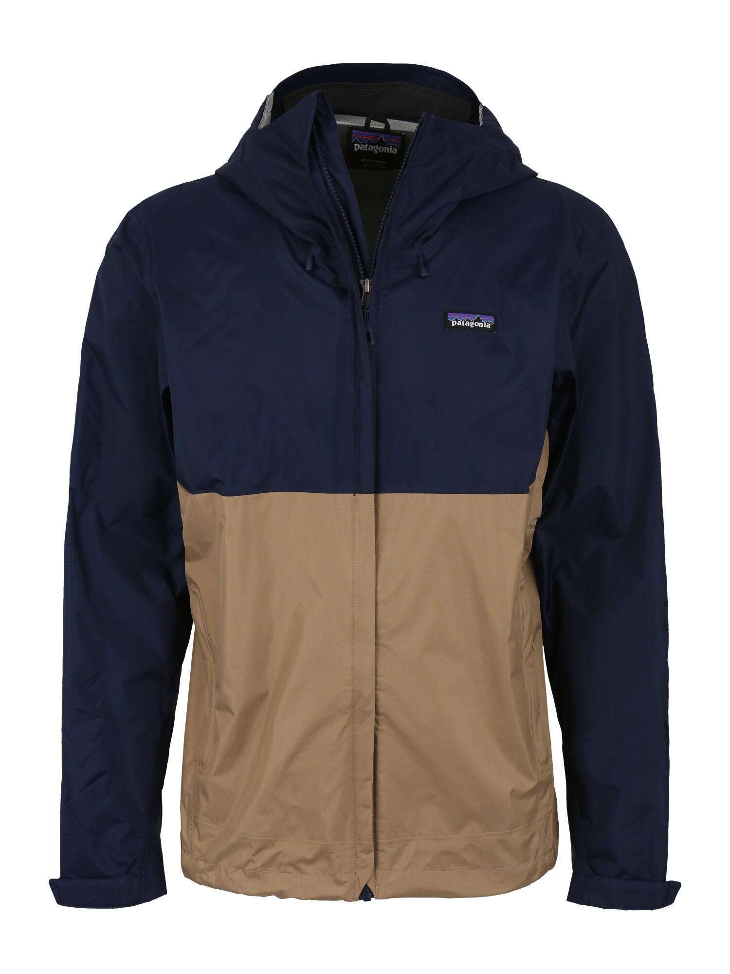 Patagonia Heren Outdoorjas Torrentshell Beige Navy patagonia kopen in de aanbieding