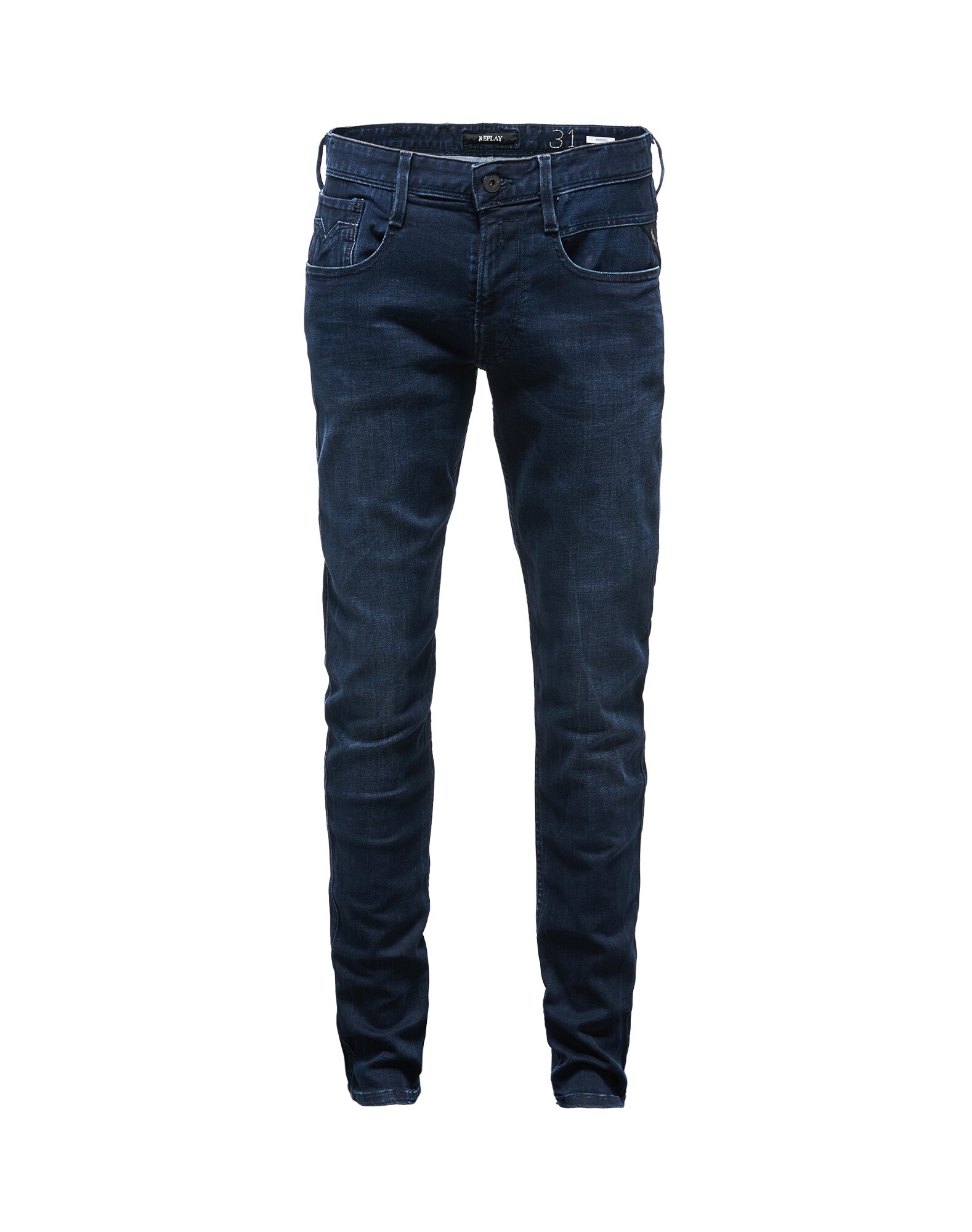 REPLAY Jeans im Used-Style ''''Anbass'''' dunkelblau