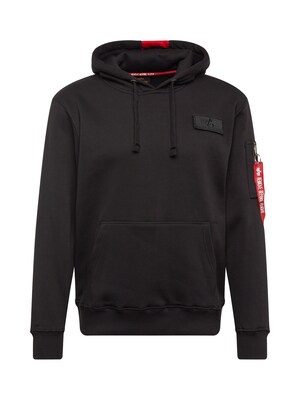 ALPHA INDUSTRIES Sudadera 'Red Stripe'  rojo / negro / blanco