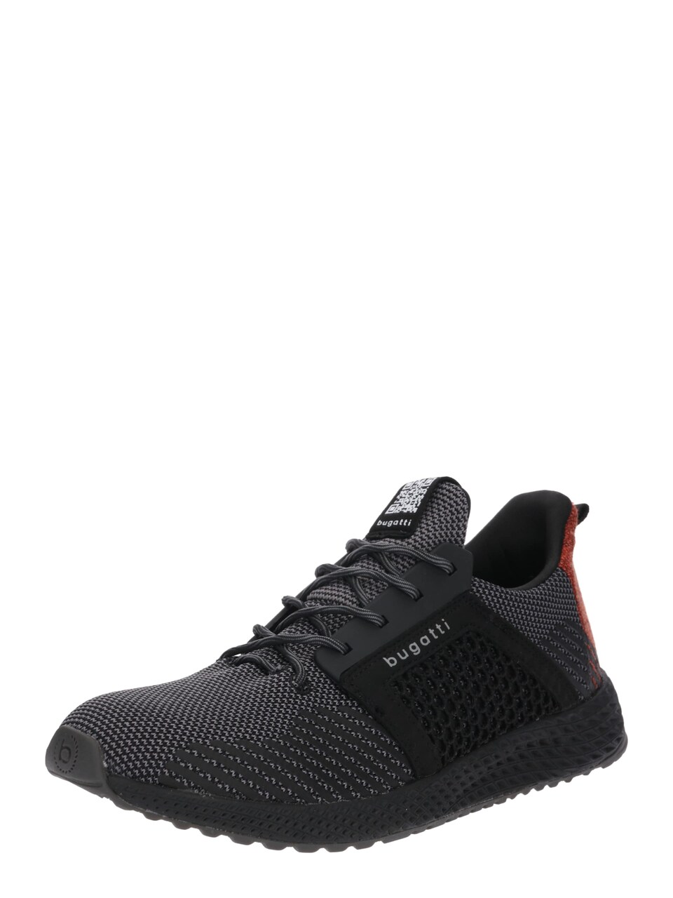 Låg sneaker grå / orangeröd