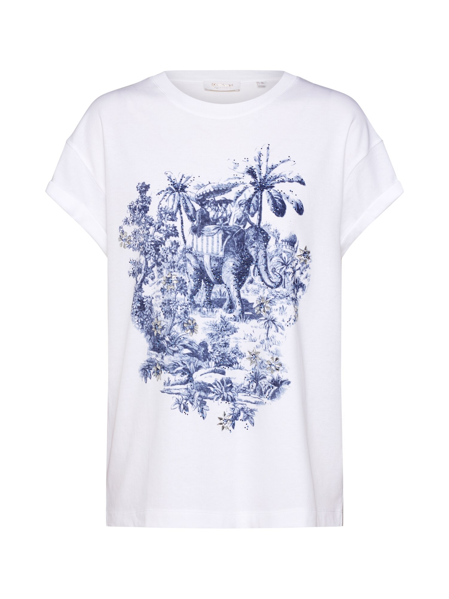 Rich Royal Dames Shirt Blauw Wit rich royal kopen in de aanbieding