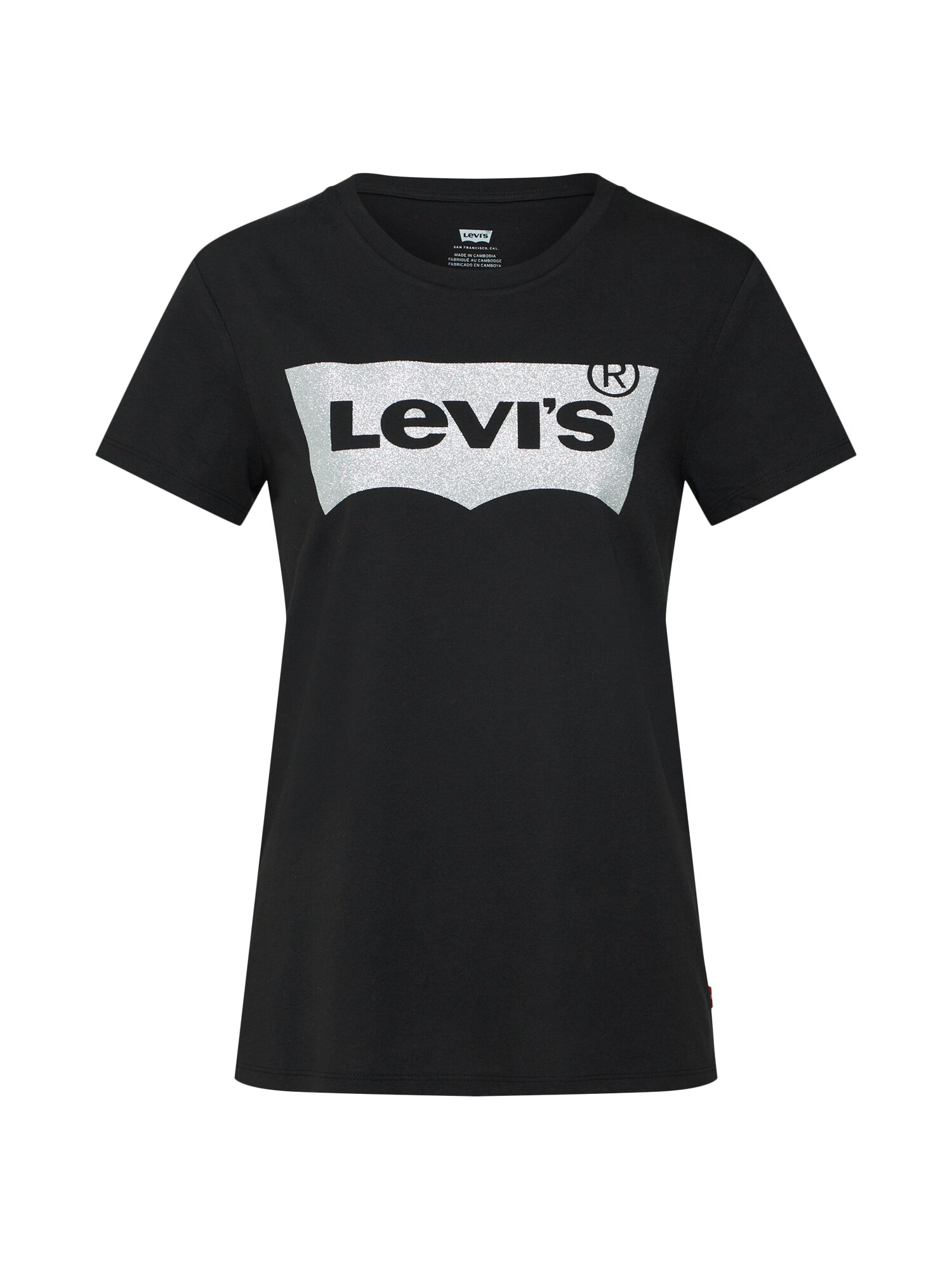 LEVI'S Marškinėliai  sidabrinė / juoda