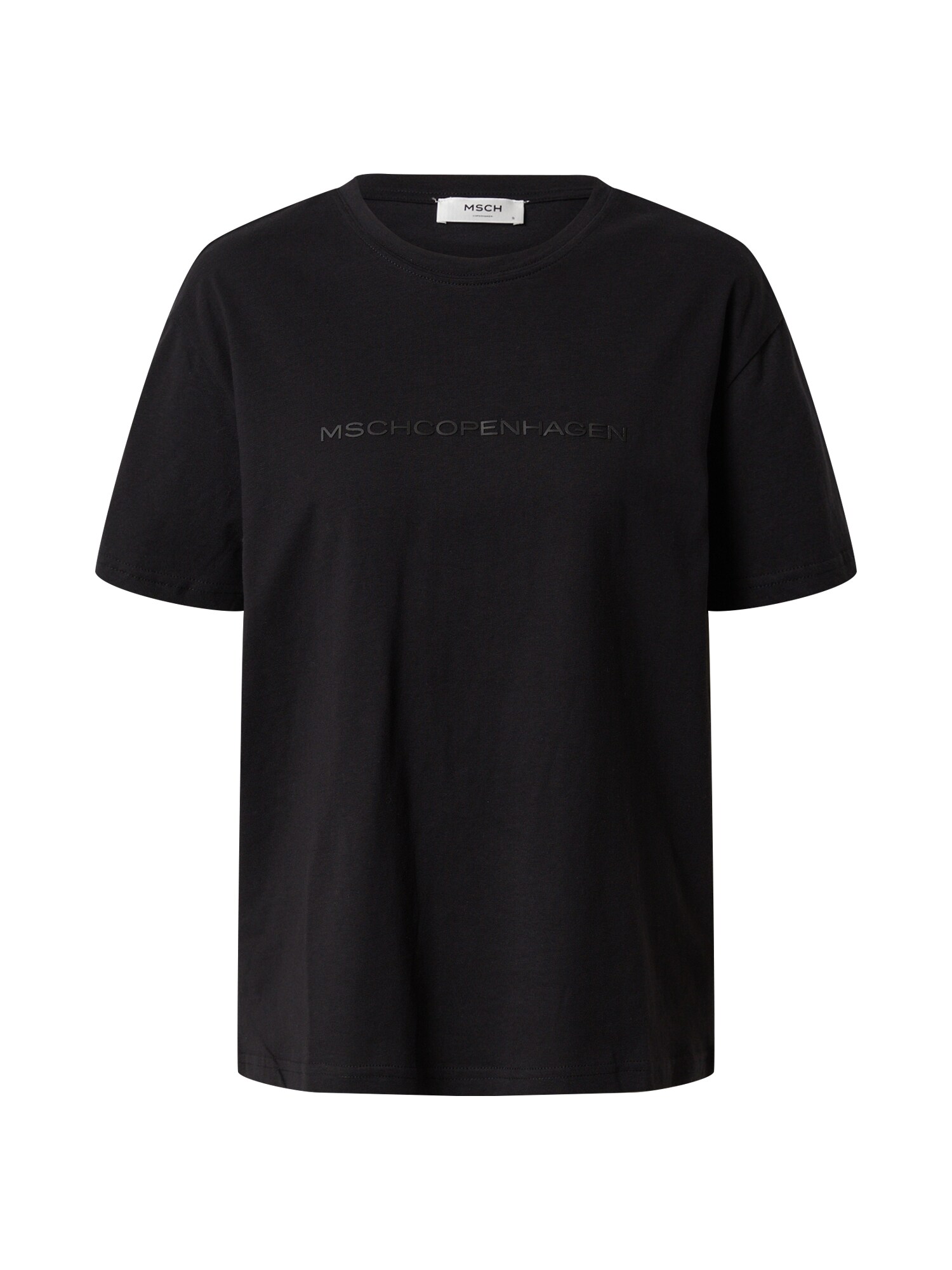 MOSS COPENHAGEN Marškinėliai 'Liv Organic Logo Tee'  juoda