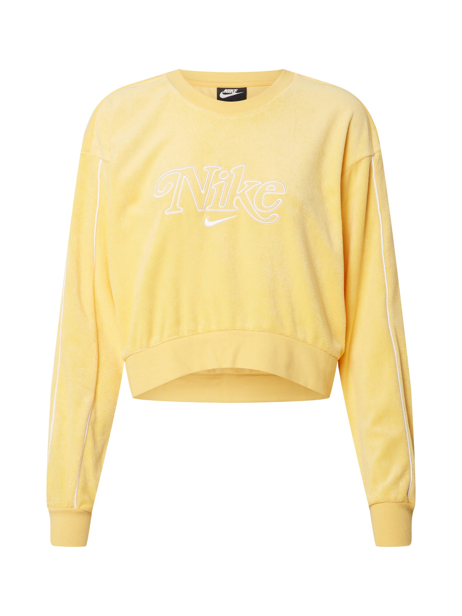 Nike Sportswear Megztinis be užsegimo  balta / geltona