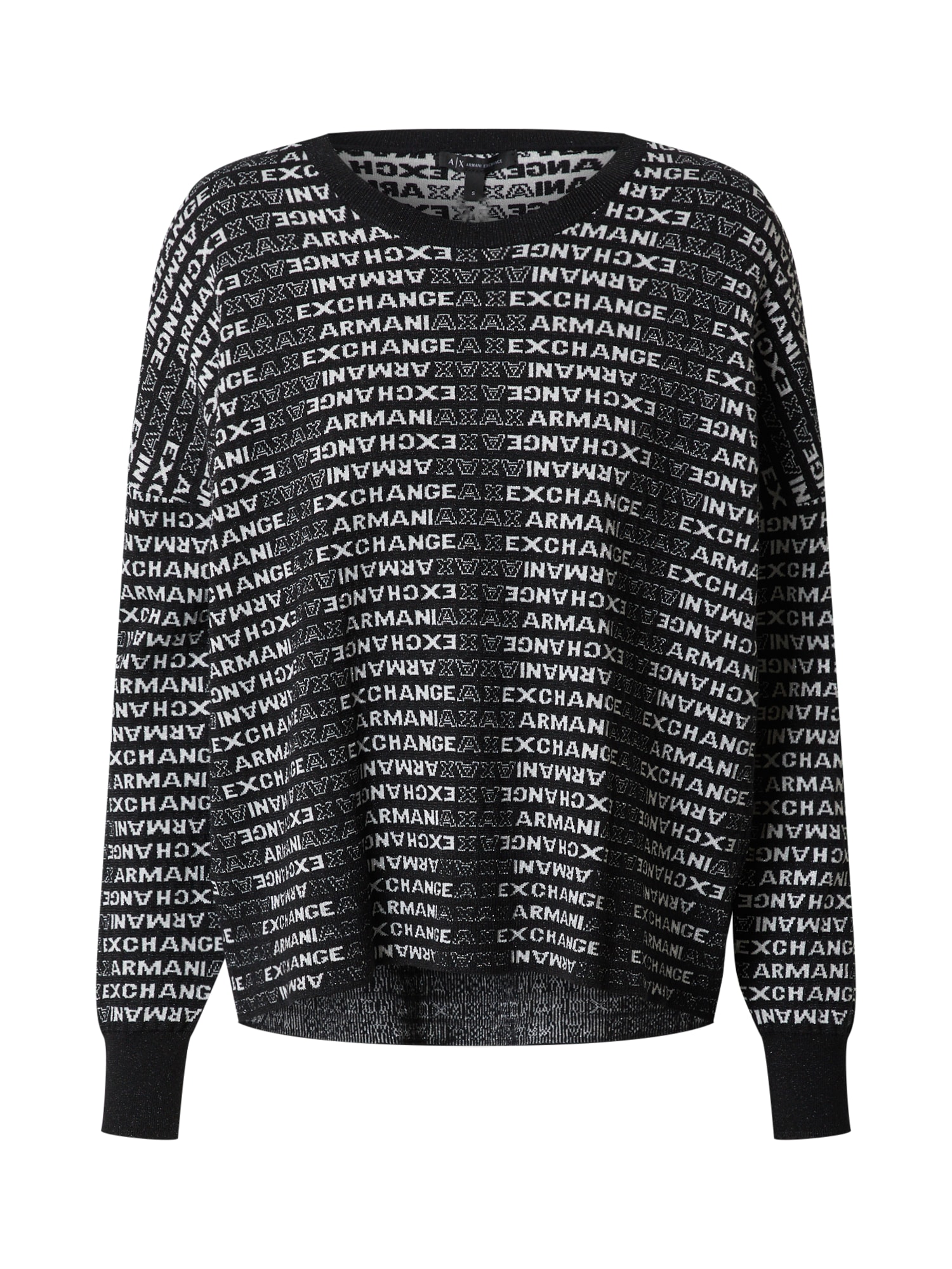 ARMANI EXCHANGE Megztinis  juoda / pilka