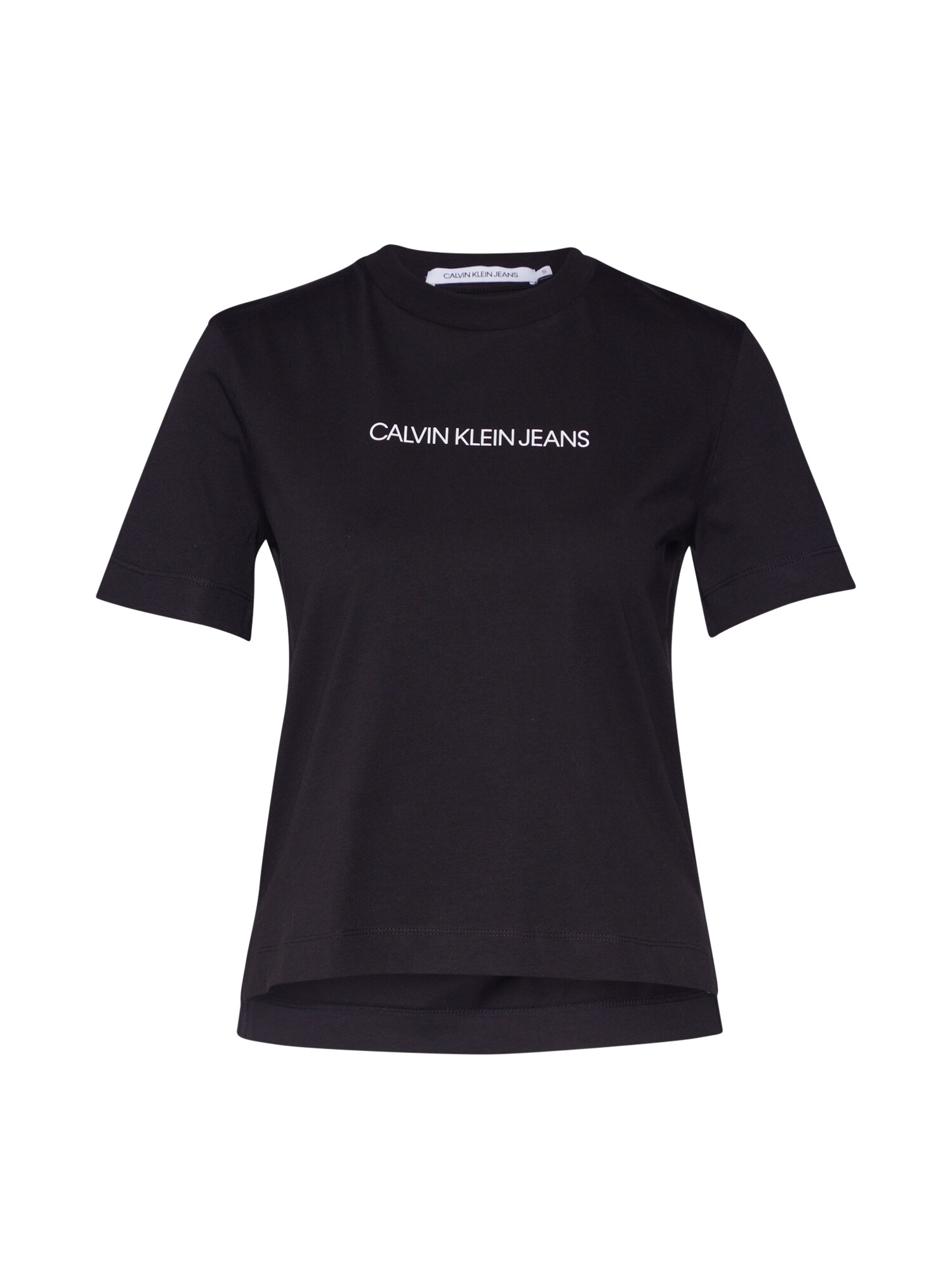 Calvin Klein Jeans Marškinėliai 'SHRUNKEN INSTITUTIONAL LOGO TEE'  juoda