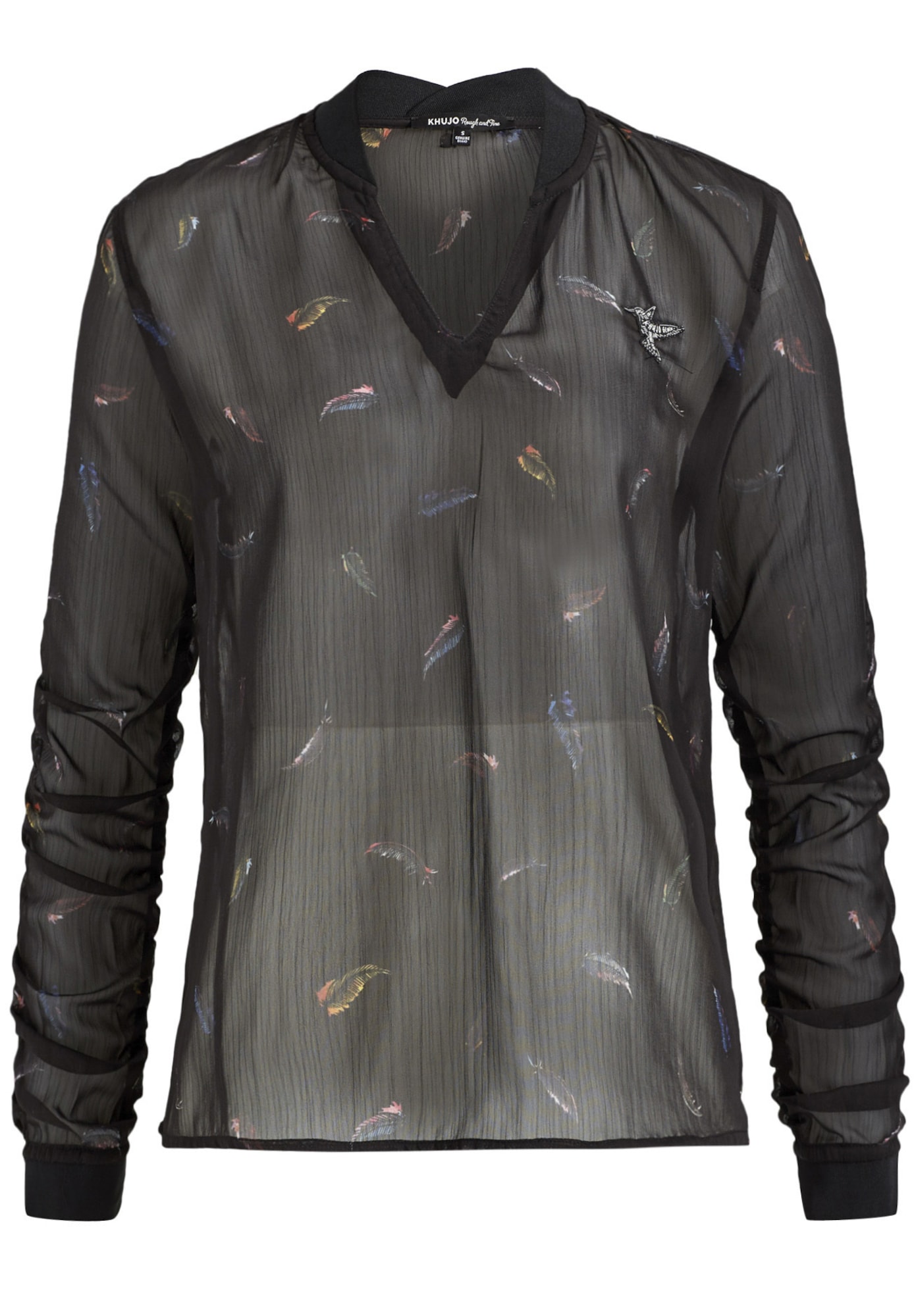 Khujo Dames Blouse Malee Zwart khujo kopen in de aanbieding