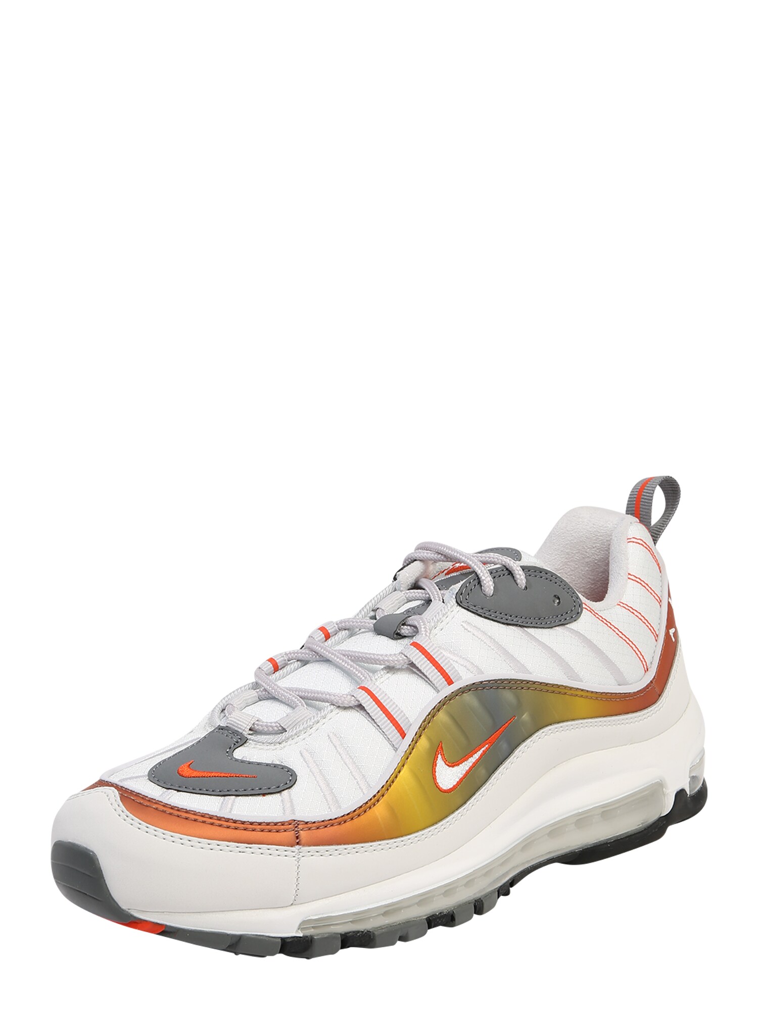 Nike Sportswear Sportbačiai be auliuko 'Air Max'  pilka / balkšva / oranžinė