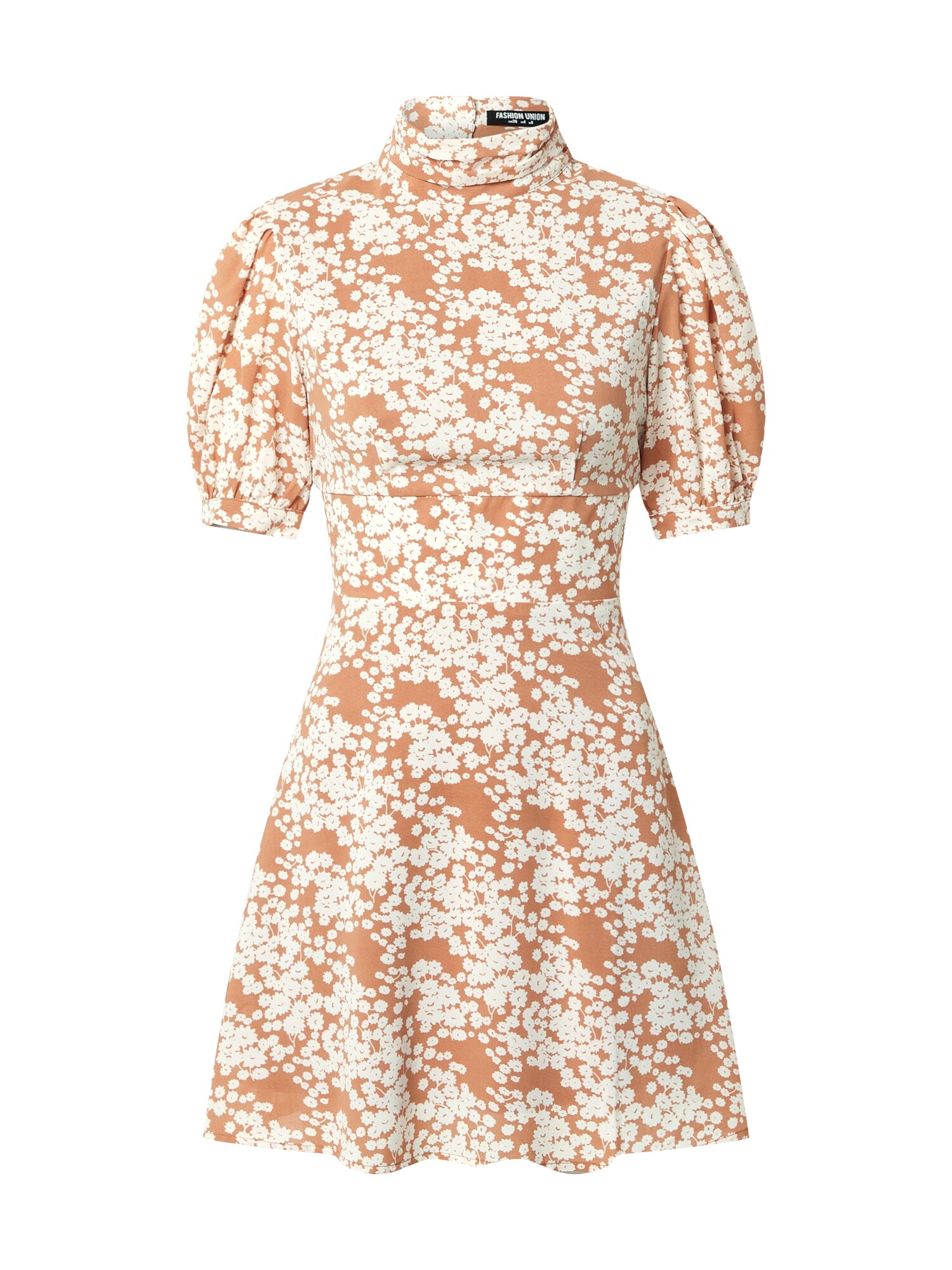 Fashion Union Suknelė 'Venus'  balta / tamsiai oranžinė