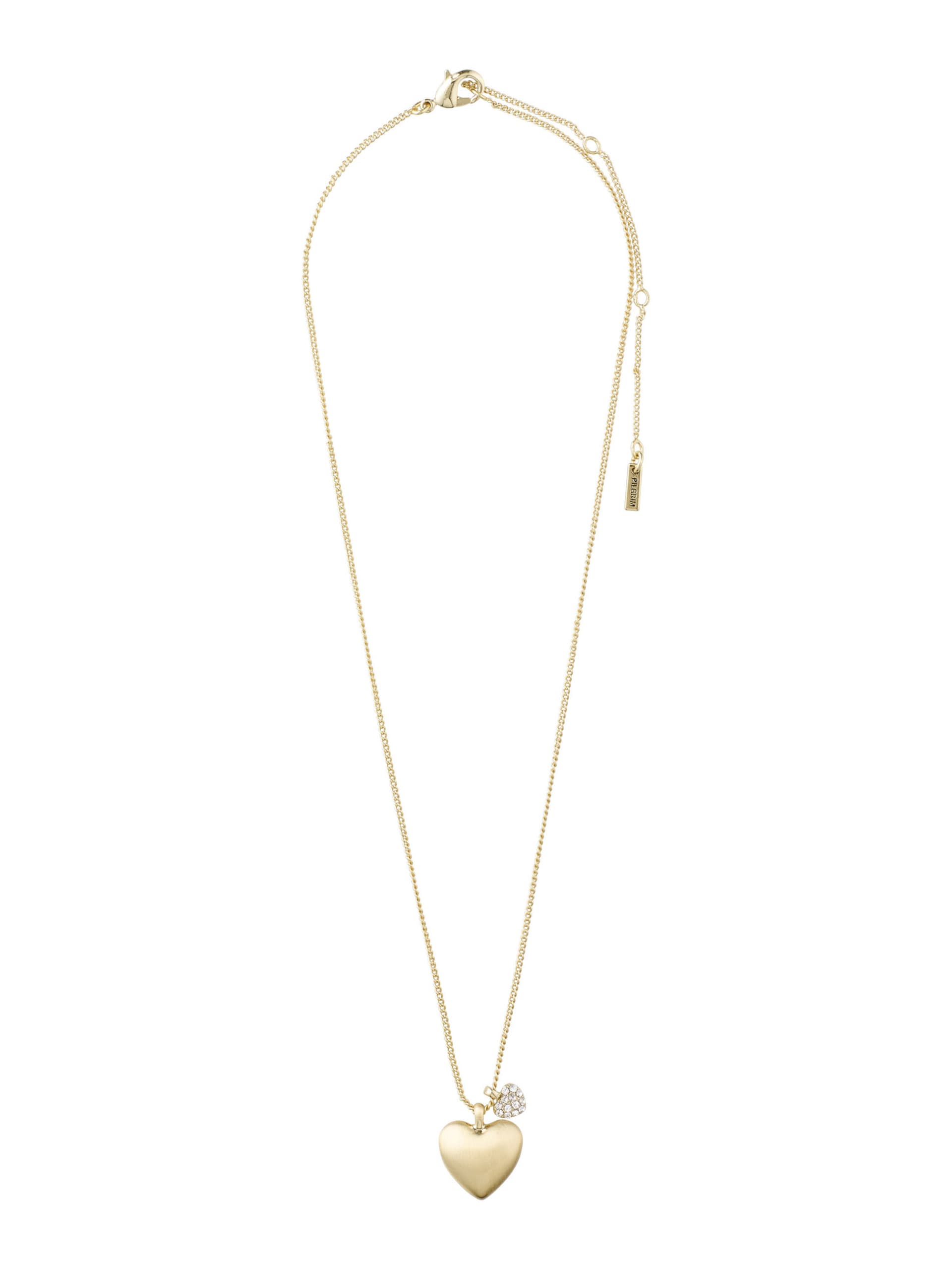 PILGRIM SOPHIA halsband med hjärthänge guldpläterat dam – bild 5