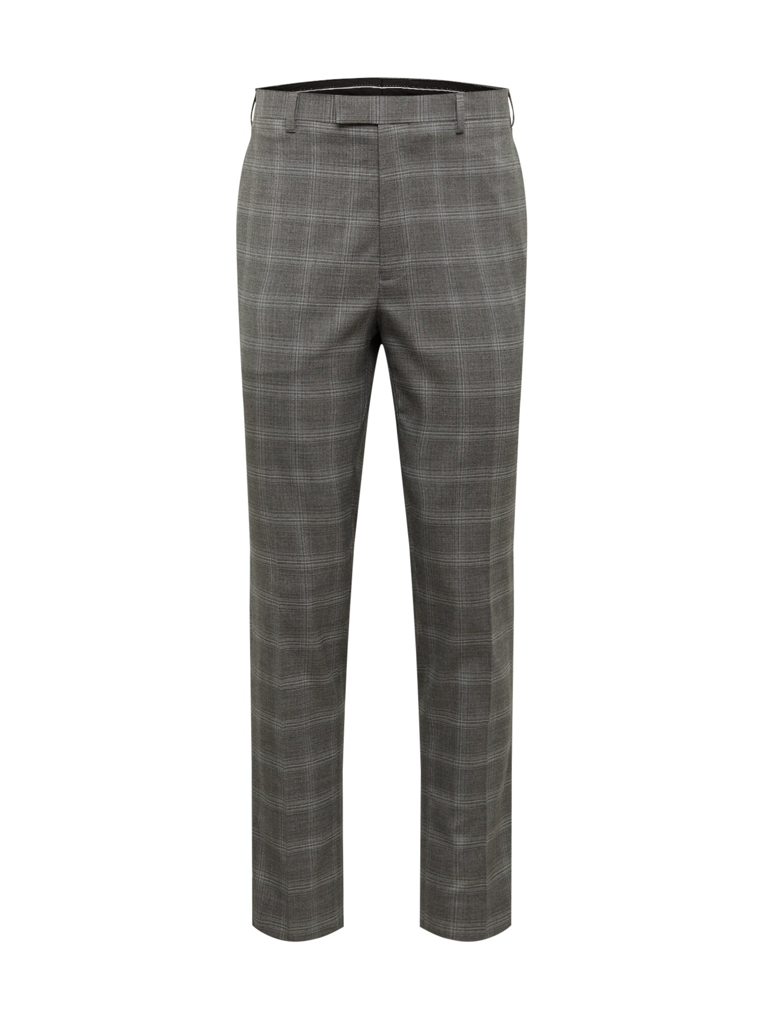 BURTON MENSWEAR LONDON Chino stiliaus kelnės 'GREY FINE CHECK SKINNY'  pilka
